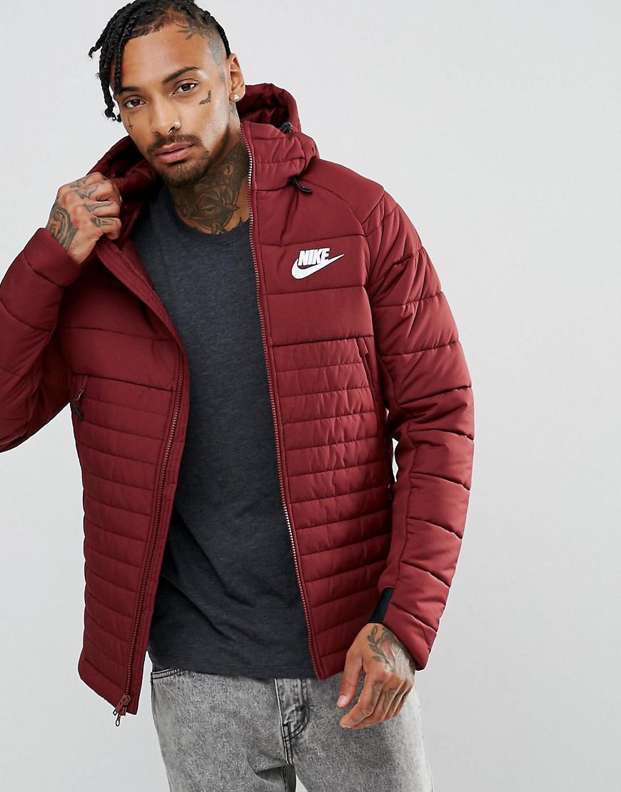 Nike Synthetic Av15 Padded Jacket With Hood In Red 861782-619 for Men |  Lyst Australia
