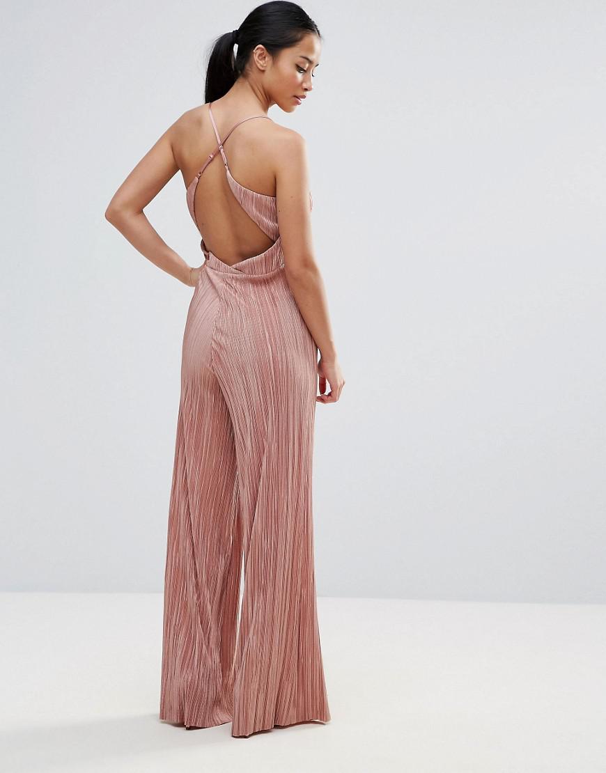 asos plisse jumpsuit
