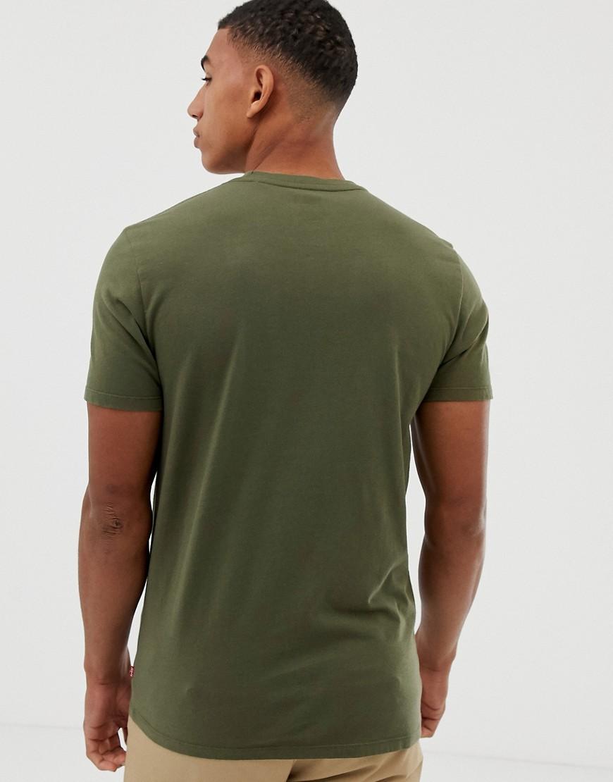 Batwing Logo In Olive Green for Men | Lyst