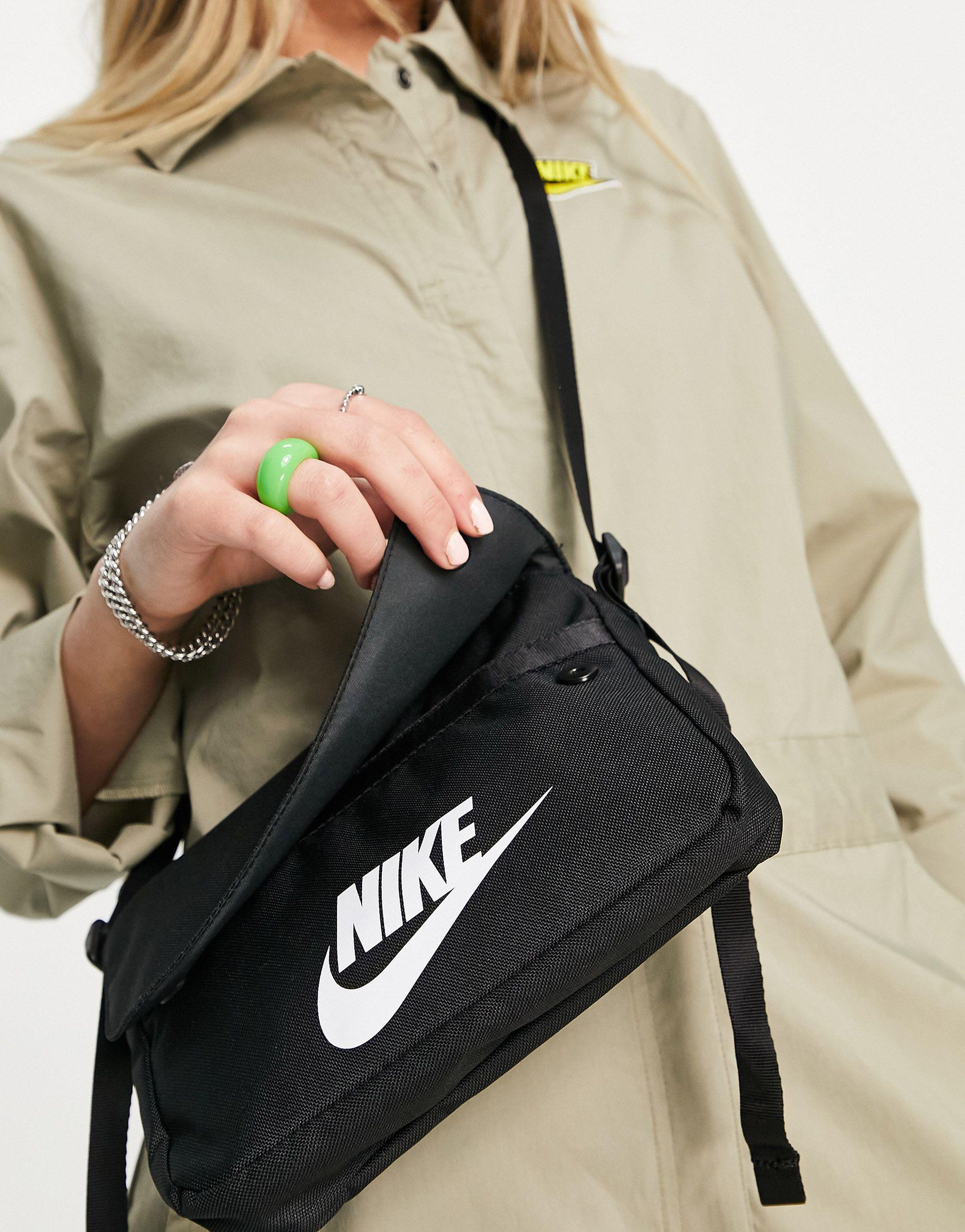 Nike WMNS Futura Luxe Crossbody Bag Black - BLACK/BLACK/WHITE