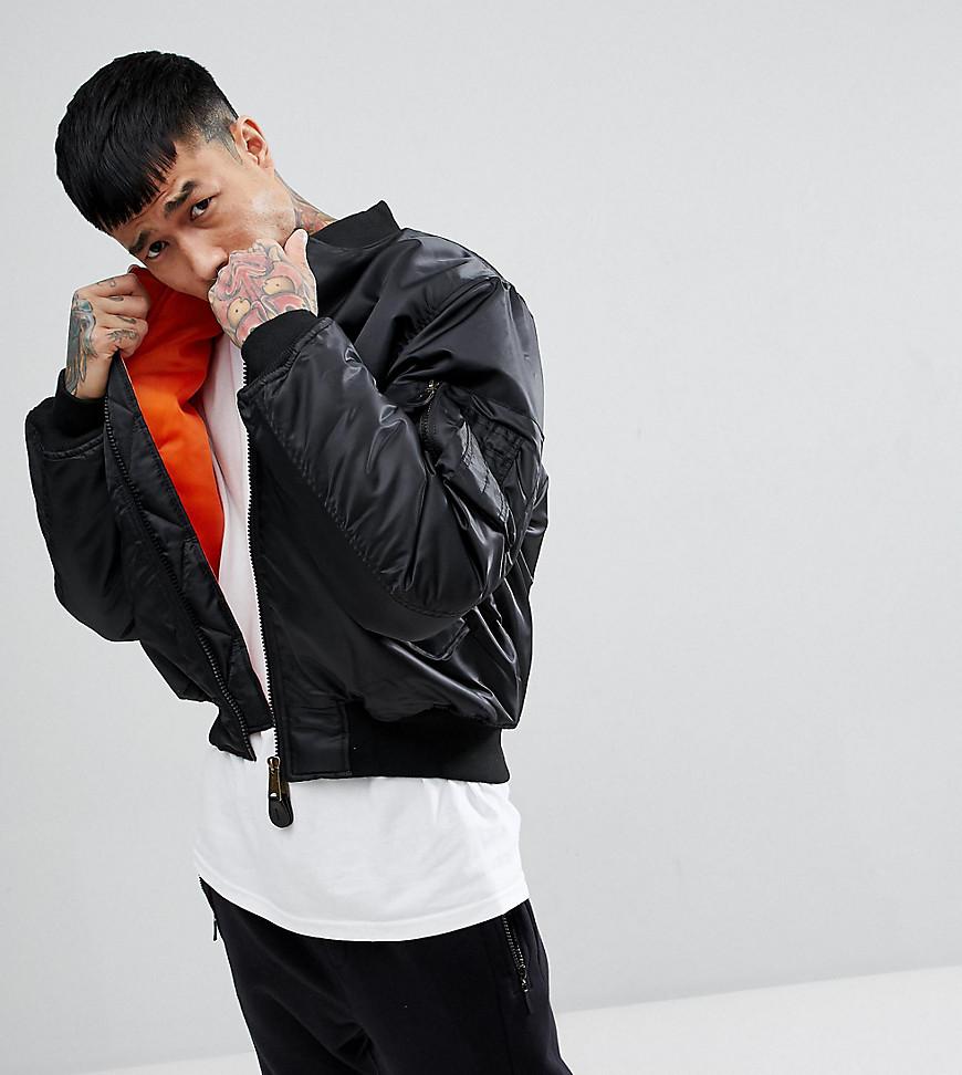 classic black bomber jacket