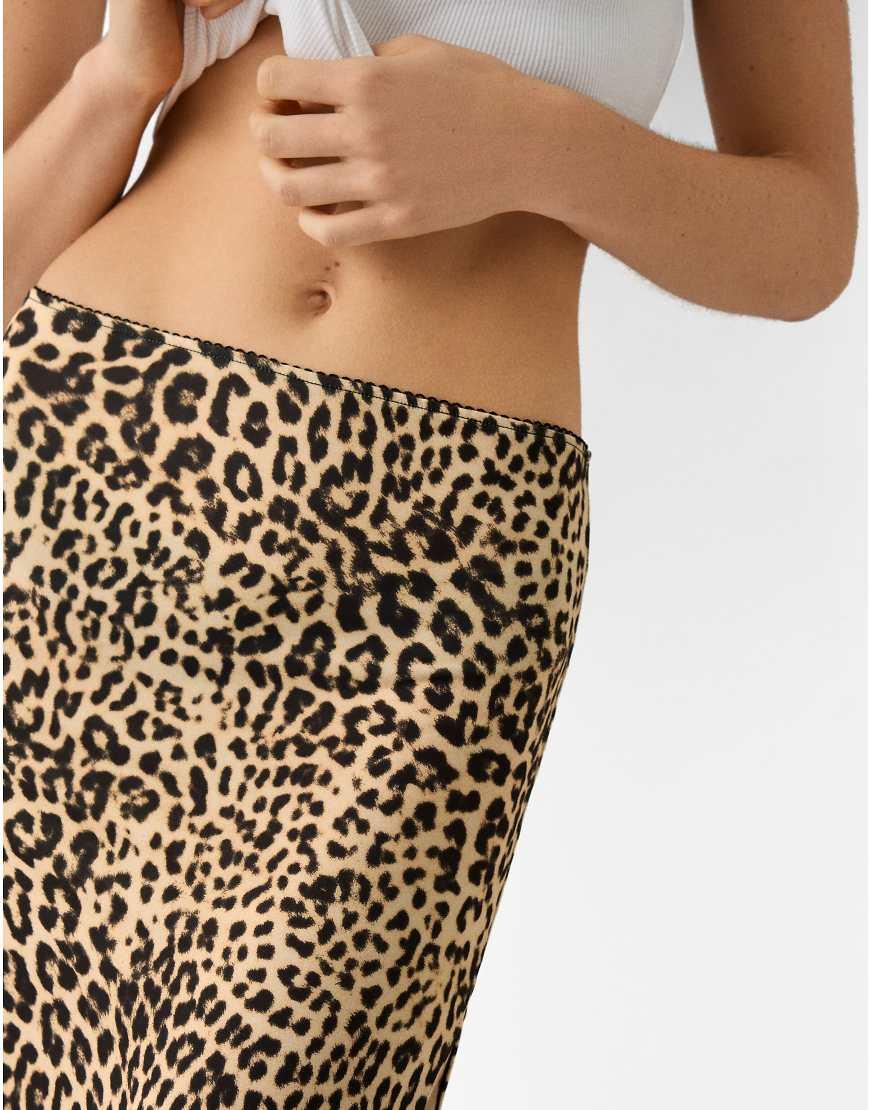 Bershka Polyamide Maxi Skirt Lyst UK