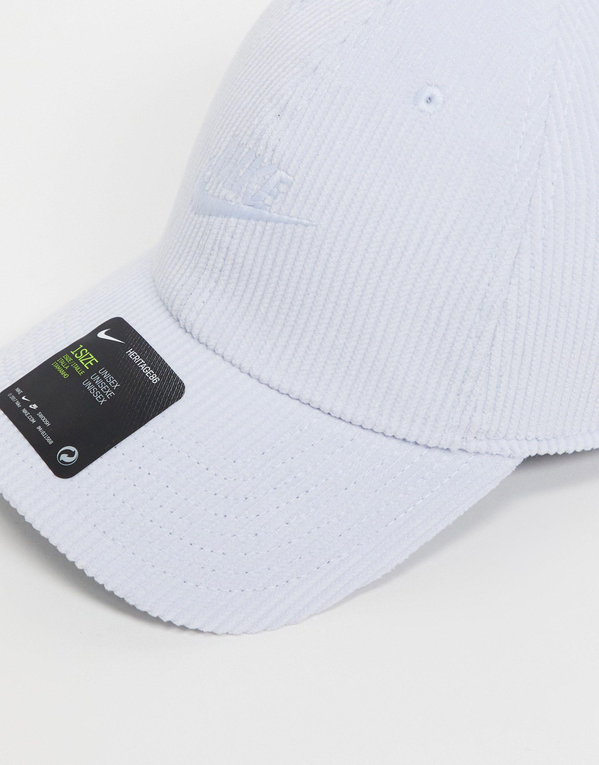 H86 futura - casquette en velours côtelé - clair Nike pour homme en coloris  Gris | Lyst