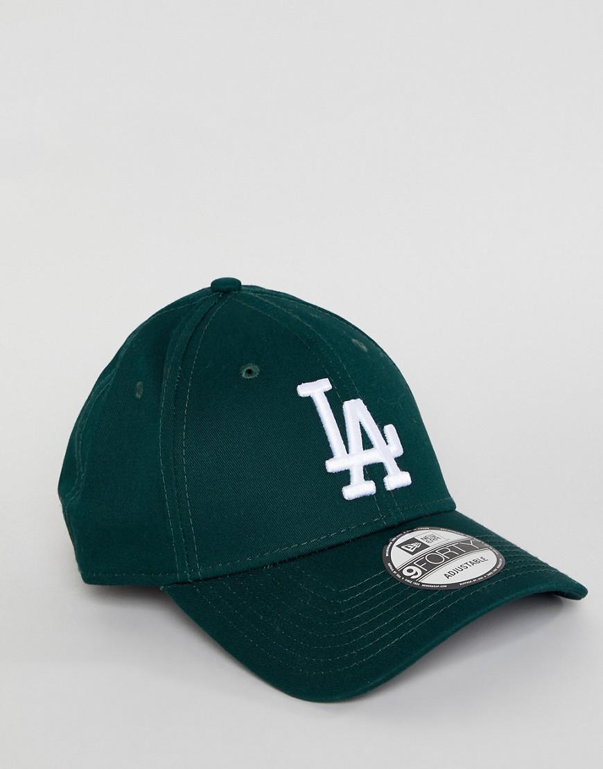 dark green dodgers hat