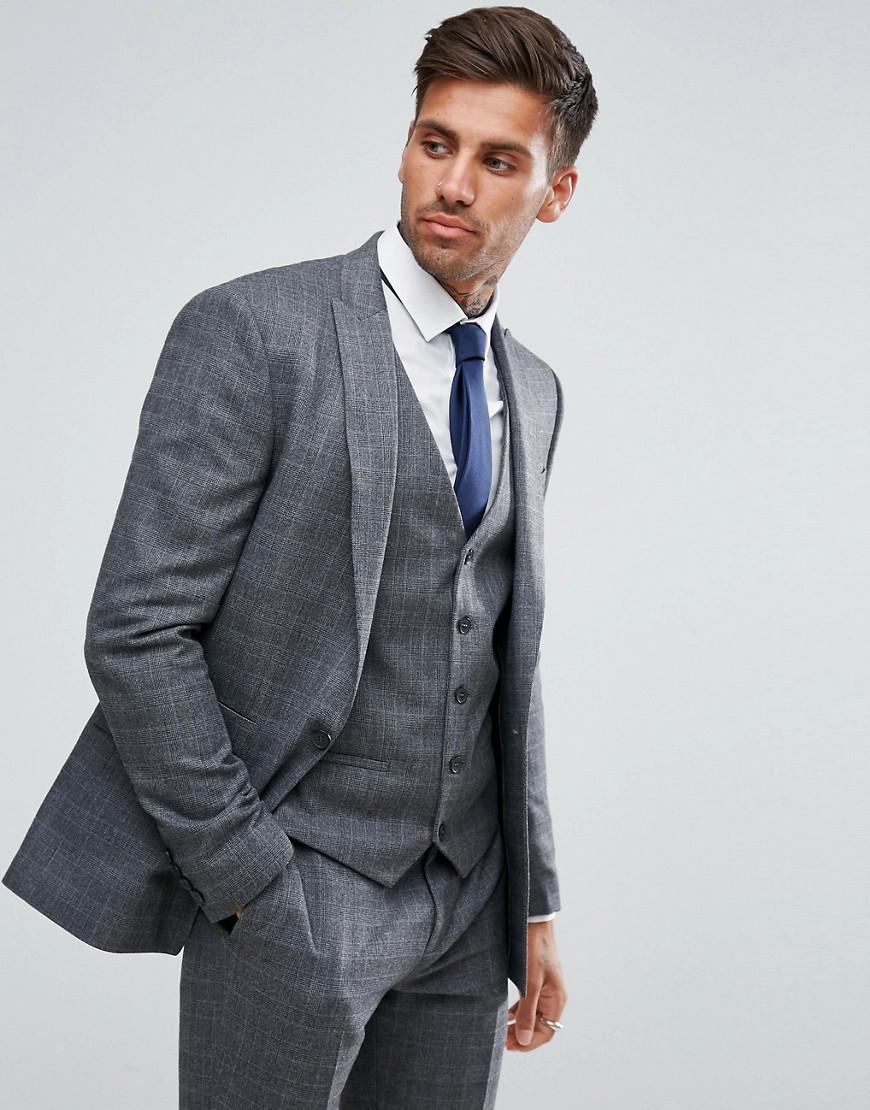 dark grey skinny suit
