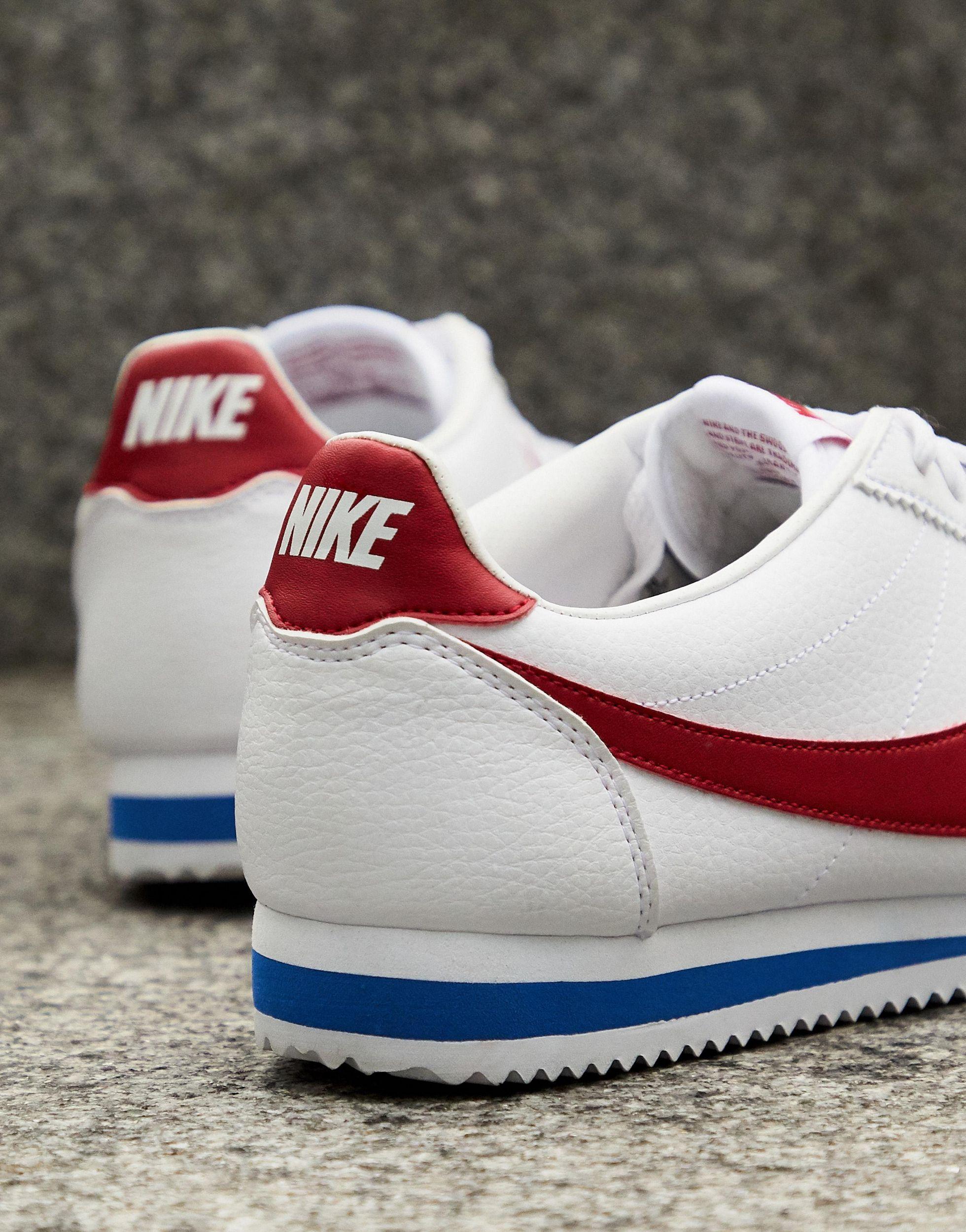 all white leather nike cortez