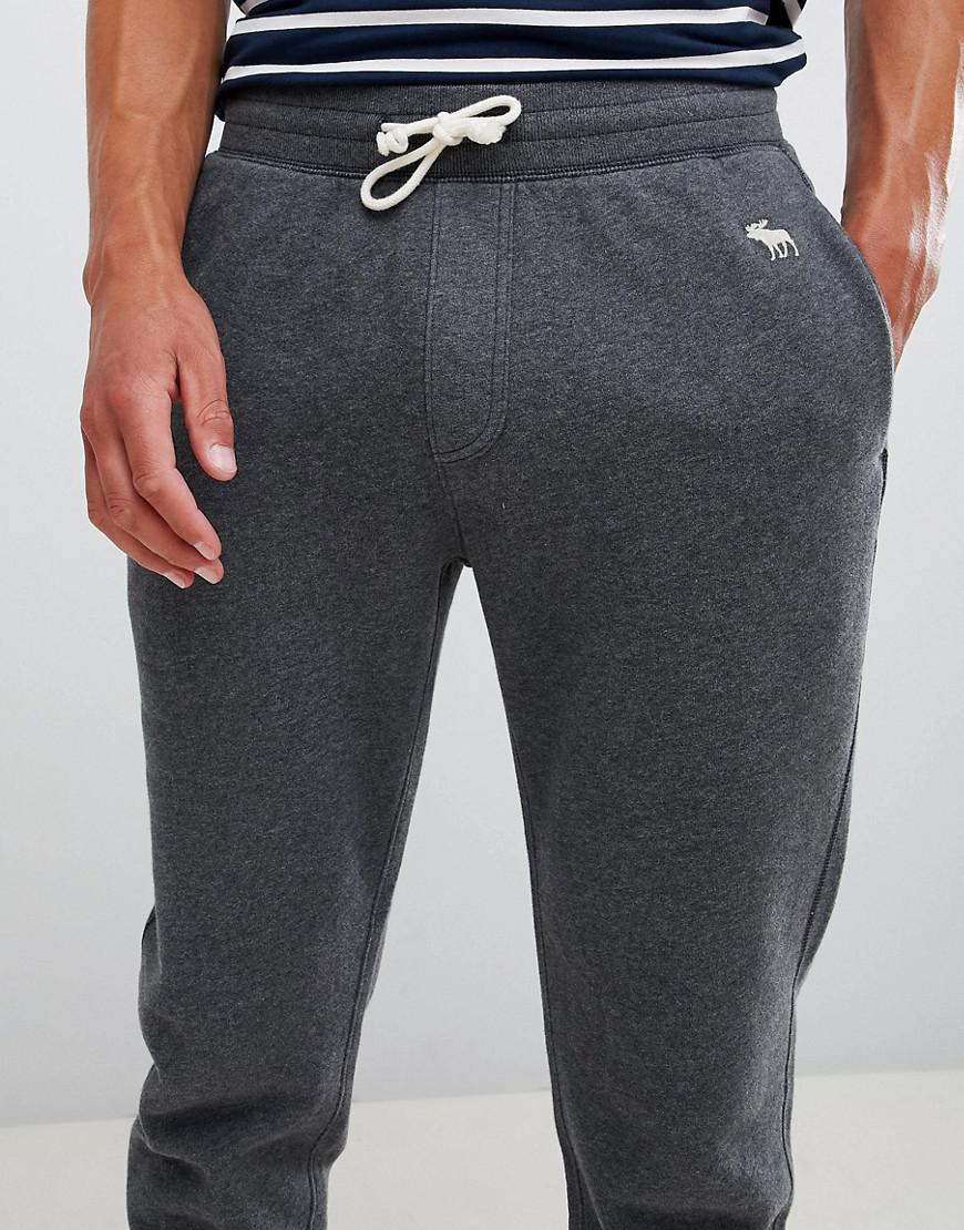 abercrombie logo joggers