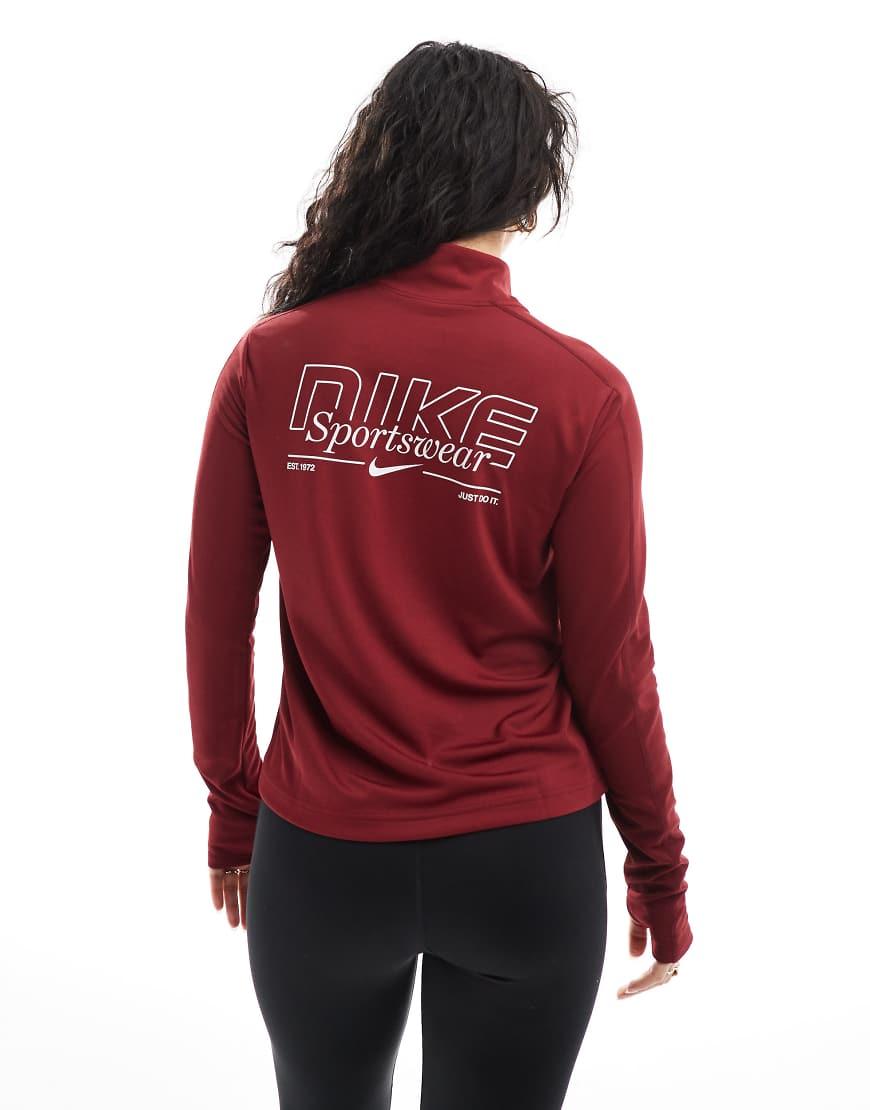 nike half zip gym top