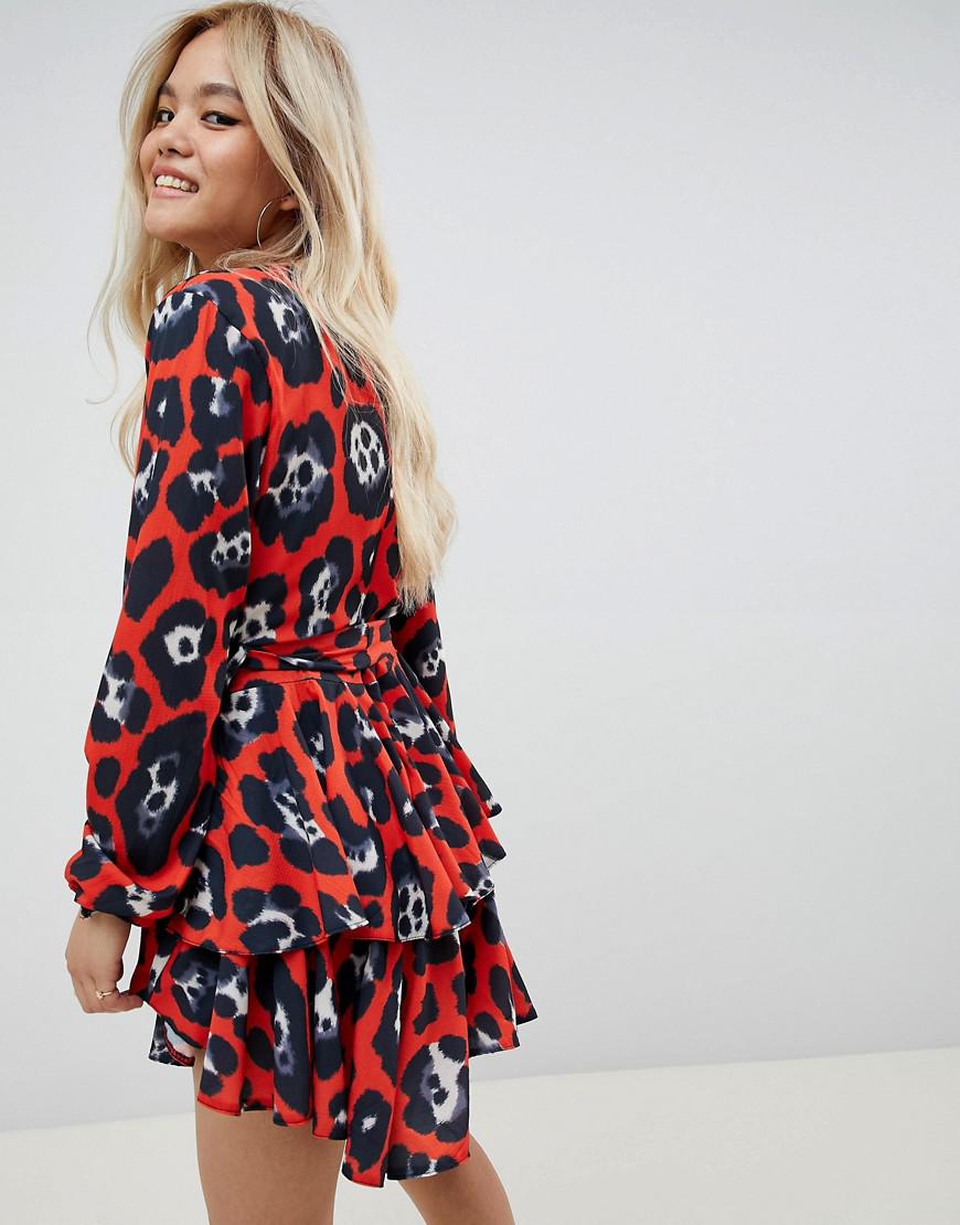 john zack plunge front skater dress