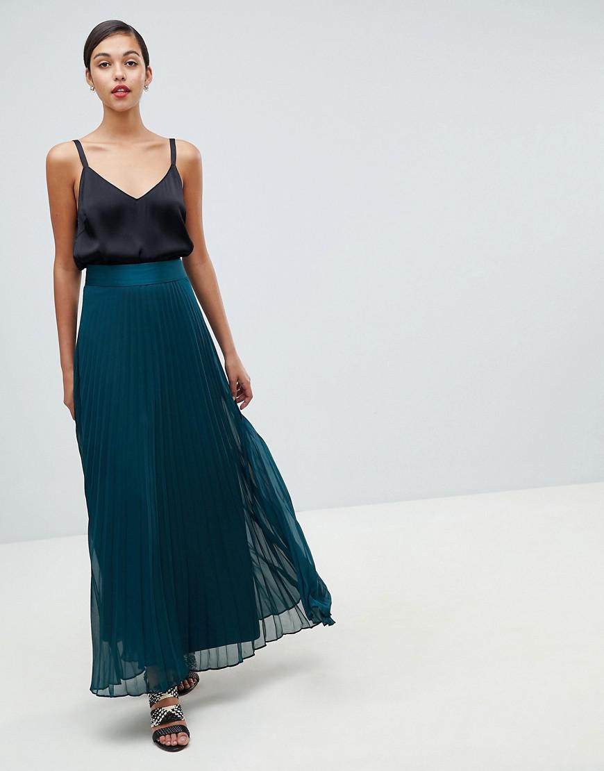 imi pleated maxi skirt