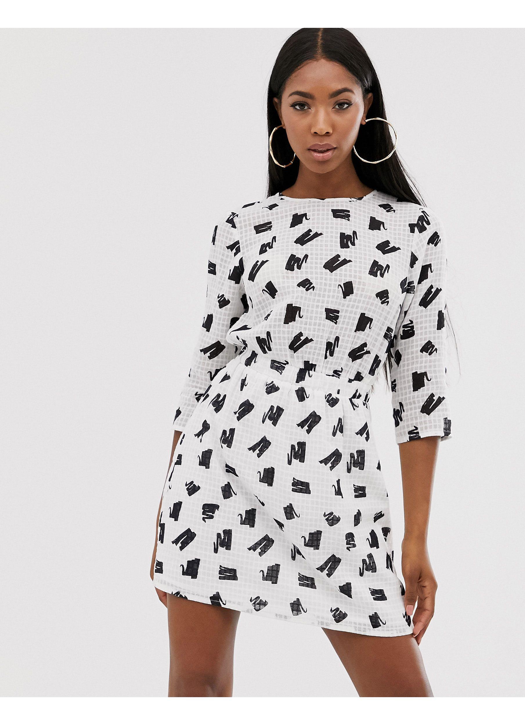 asos splodge dress