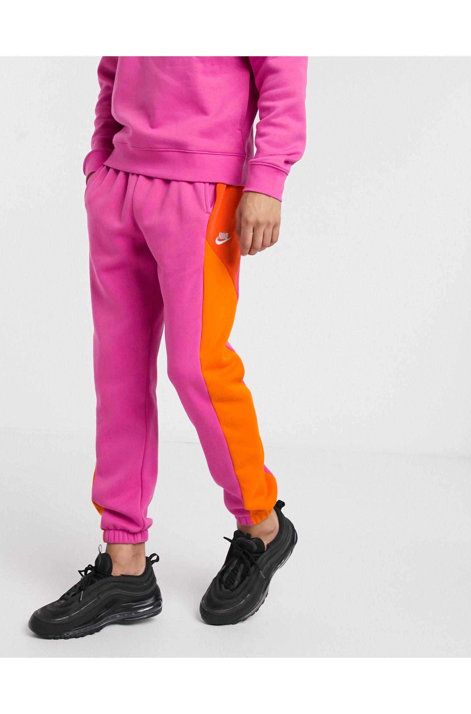 nike colorblock sweatpants