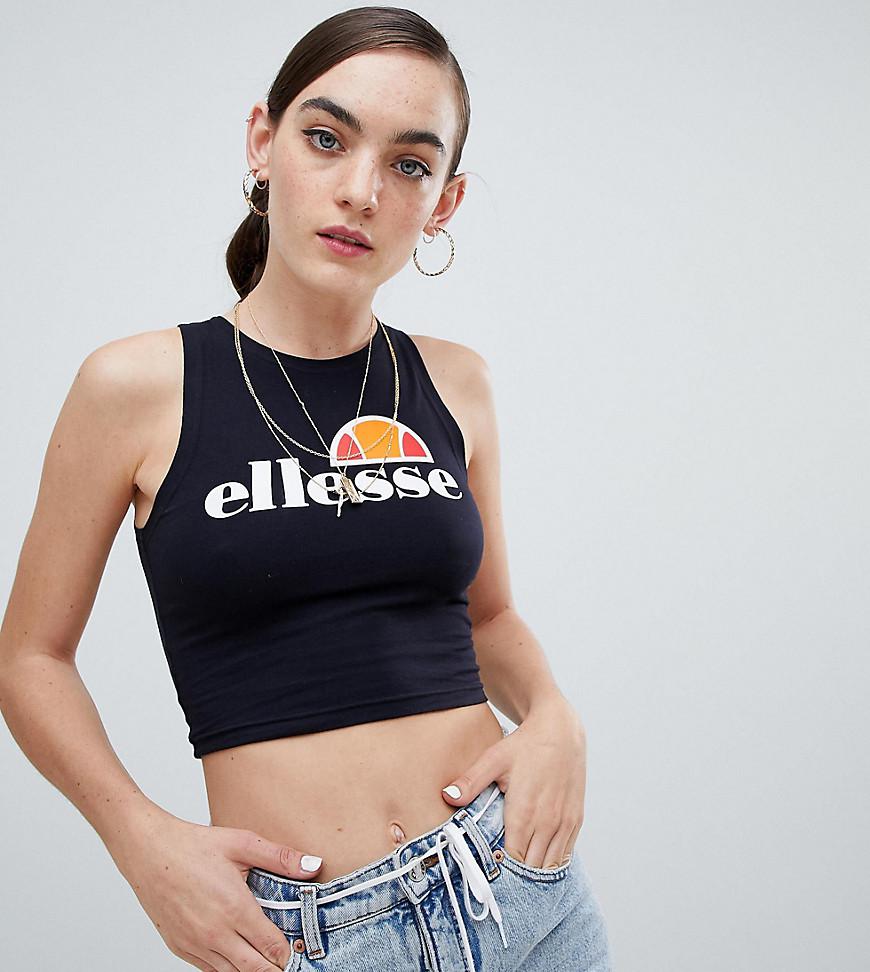 ellesse black crop top