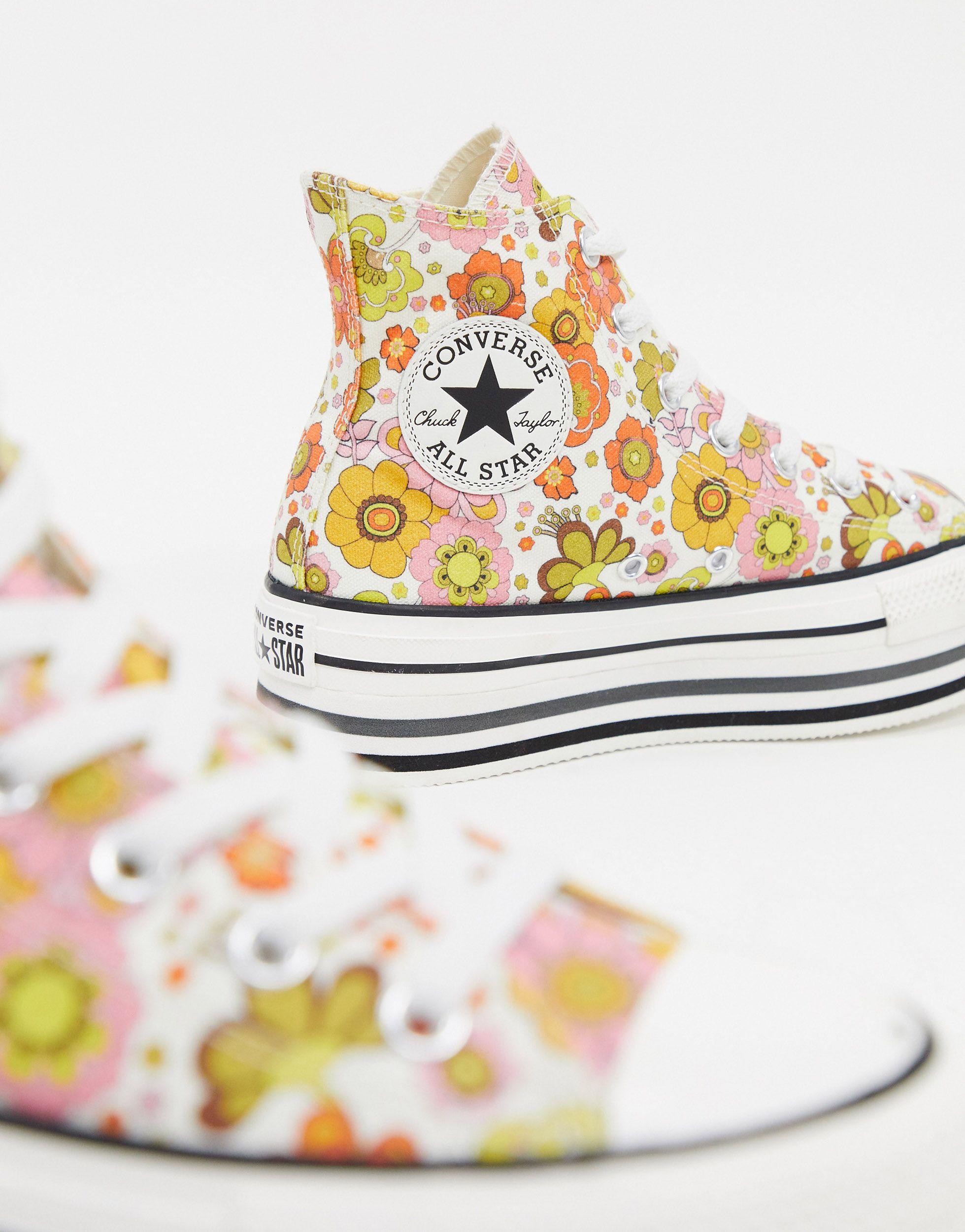 Zapatillas Converse de Caucho de color Metálico | Lyst