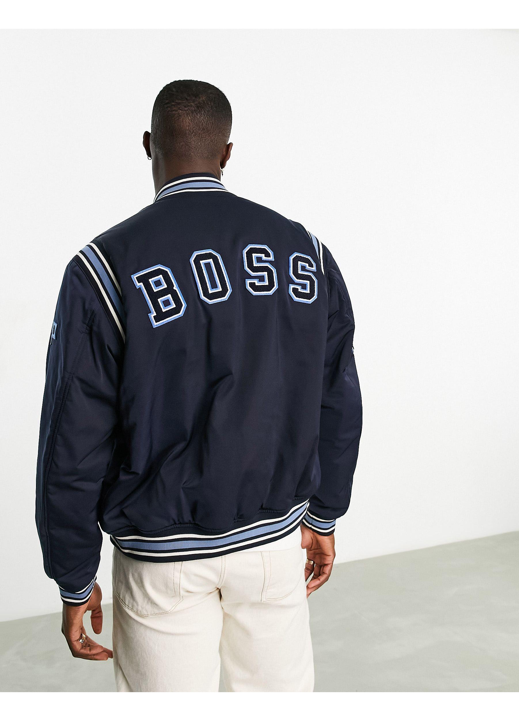 Hugo boss best sale varsity jacket