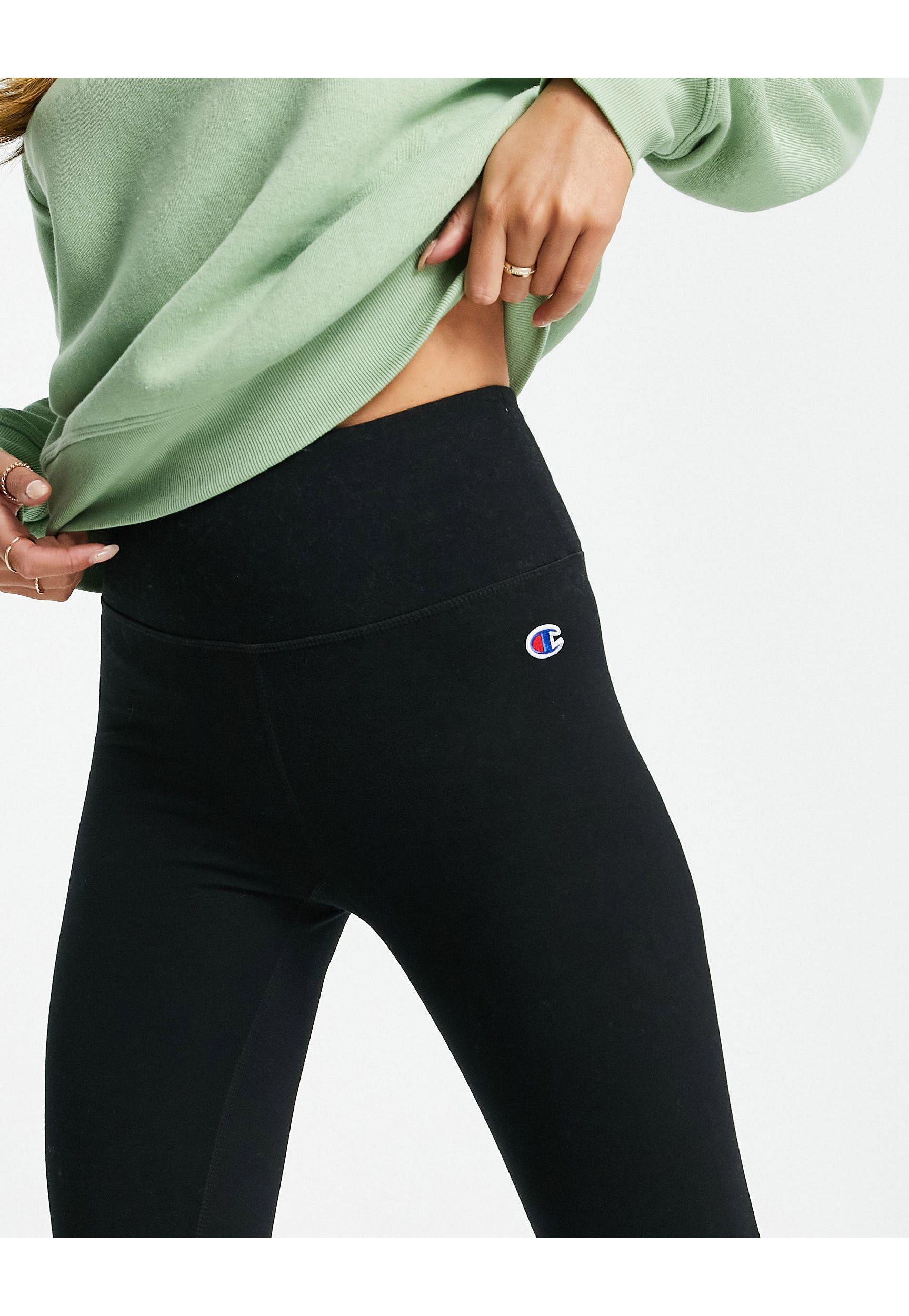 Champion leggings With Logo in Black | Lyst
