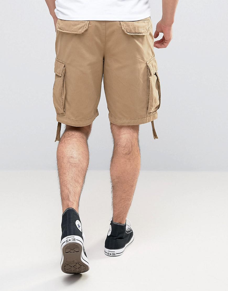 Abercrombie & Fitch Cotton Cargo Short In Tan in Brown for Men - Lyst