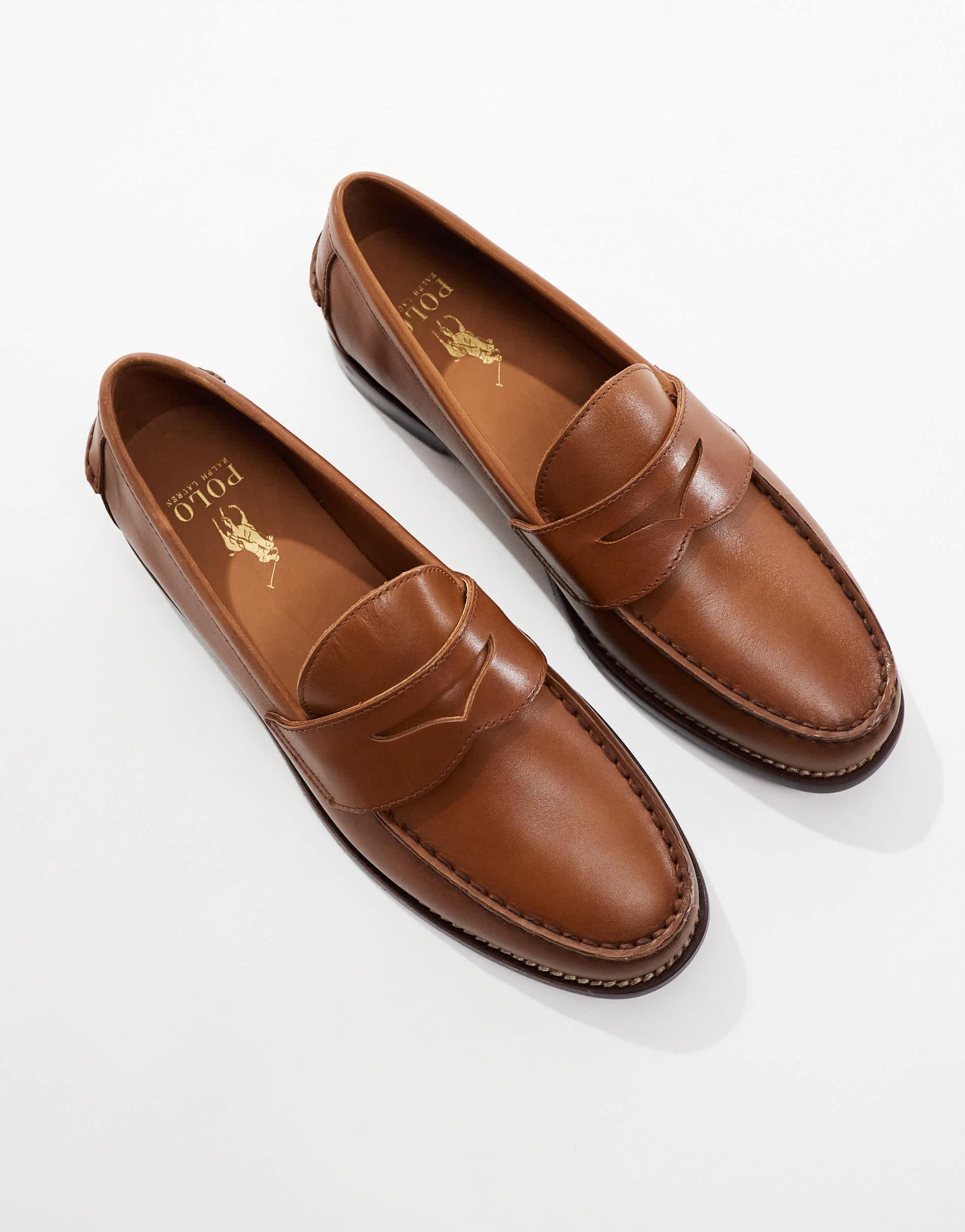 Polo Ralph Lauren Alston Leather Loafer in Brown for Men | Lyst