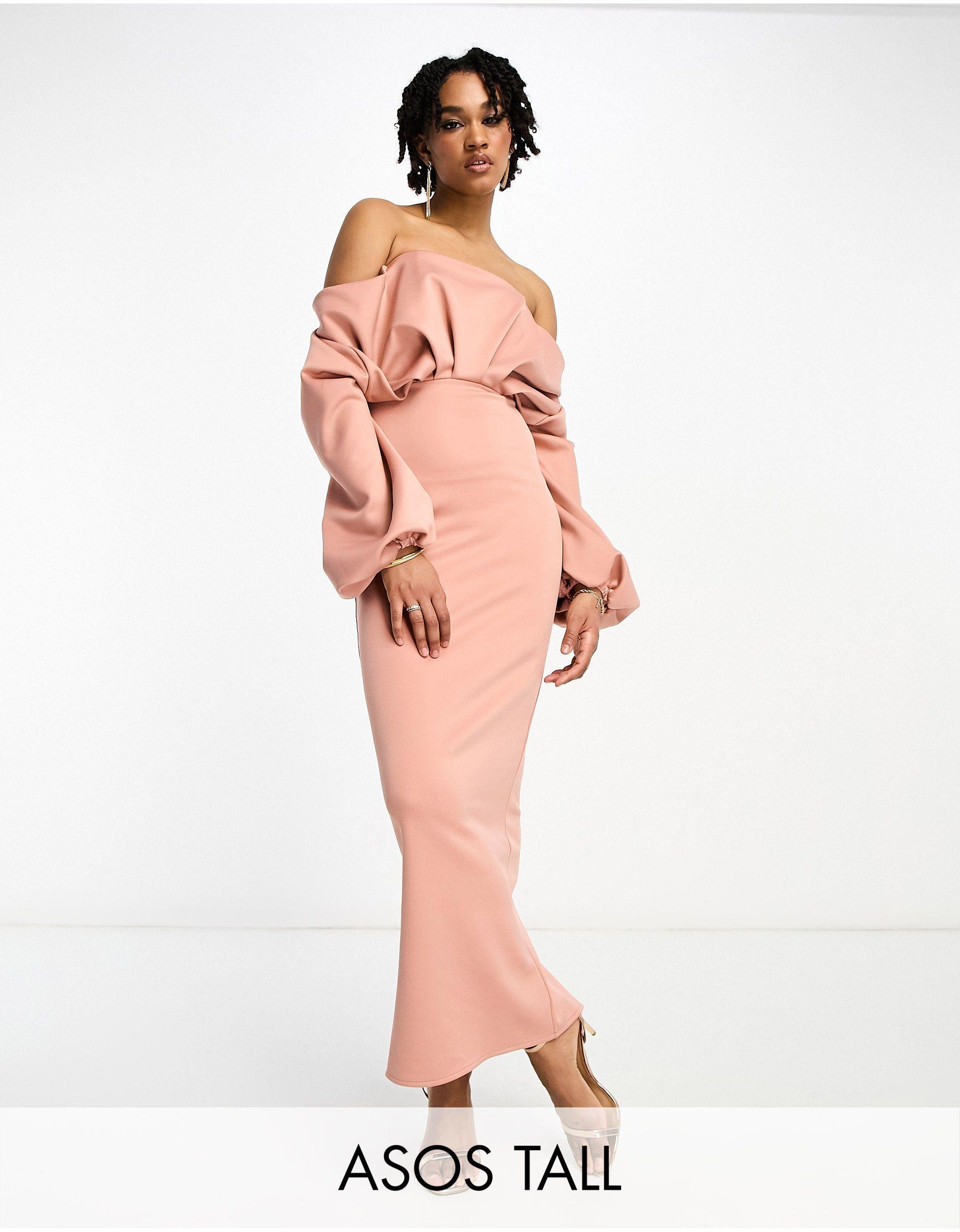 Tall midi best sale dress with sleeves