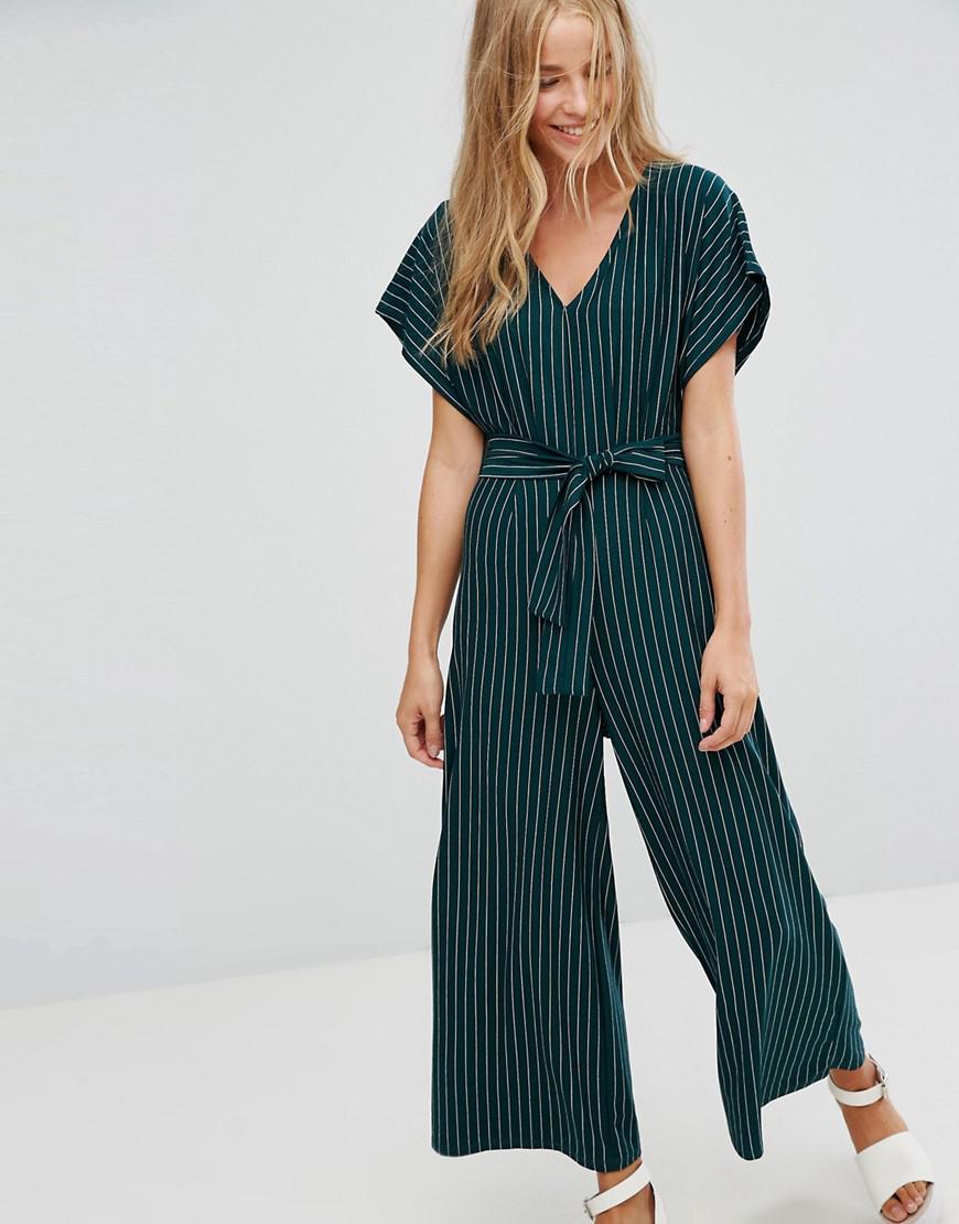 bershka green jumpsuit