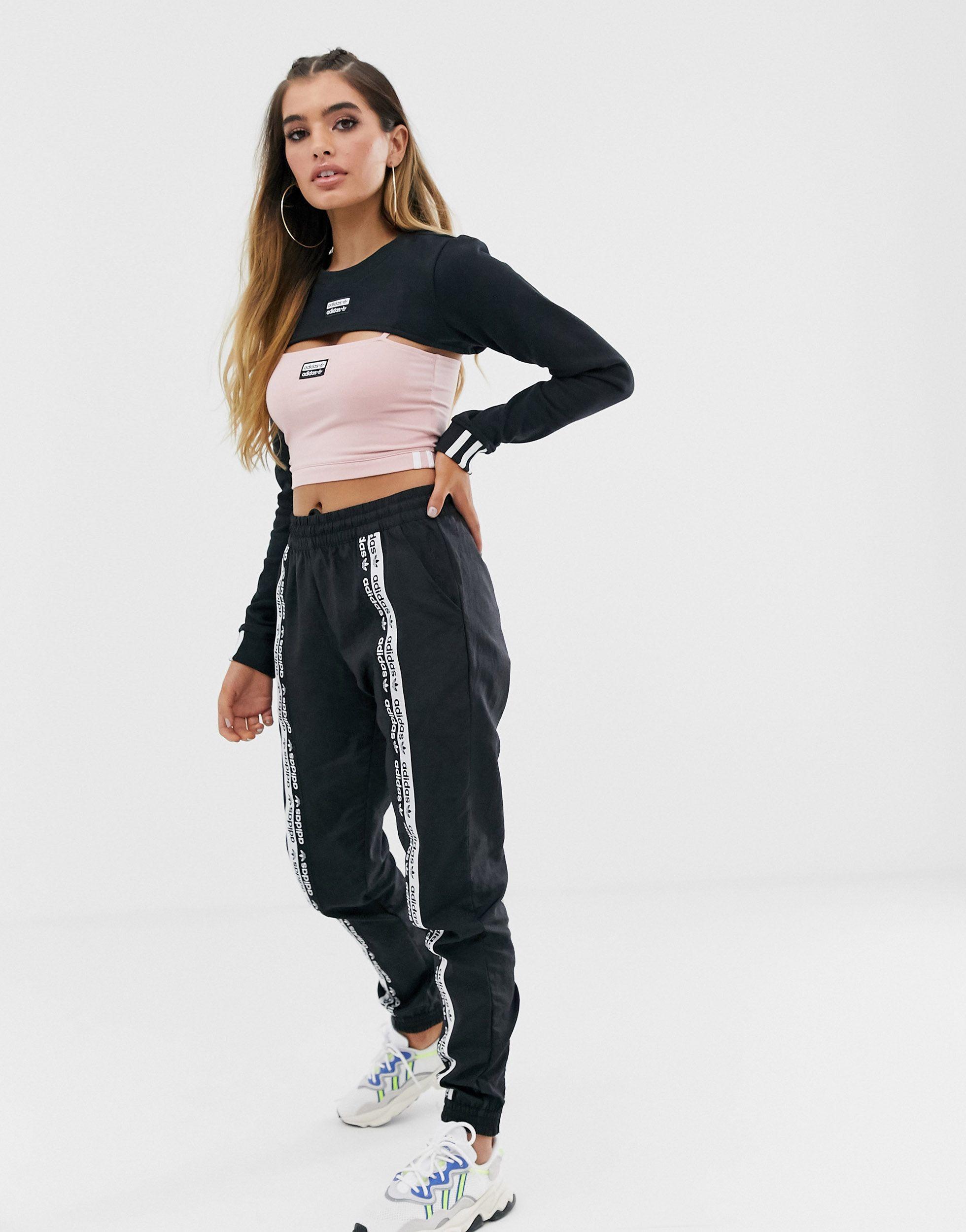 adidas originals cropped shrug top