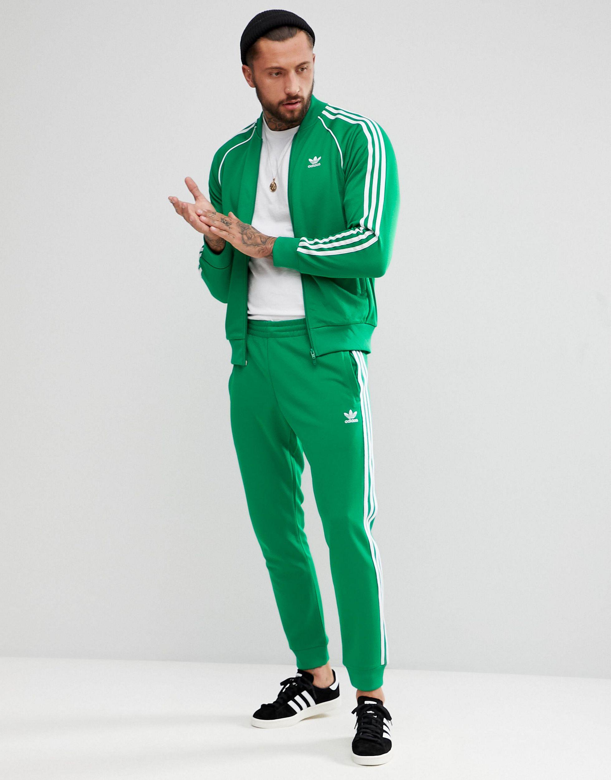 adidas Originals Sst Track Pants in Green for Men | Lyst