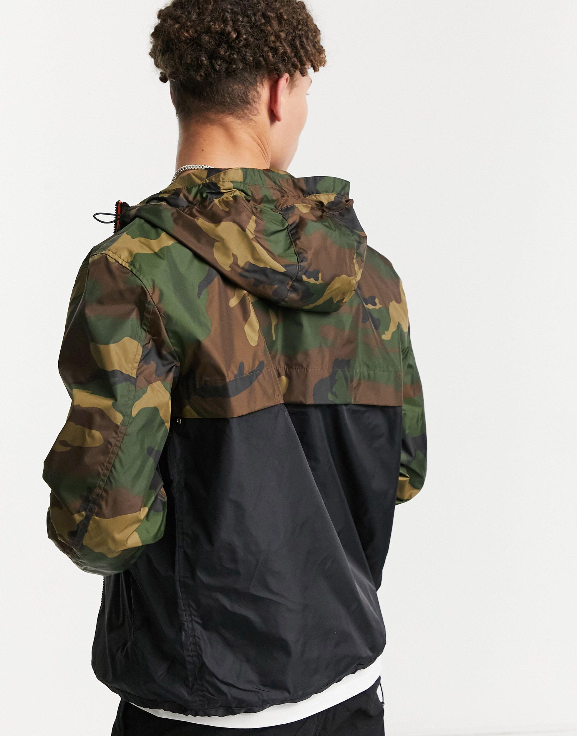 Polo Ralph Lauren Player Logo Camo Print Hooded Rain Jacket in Green for  Men | Lyst