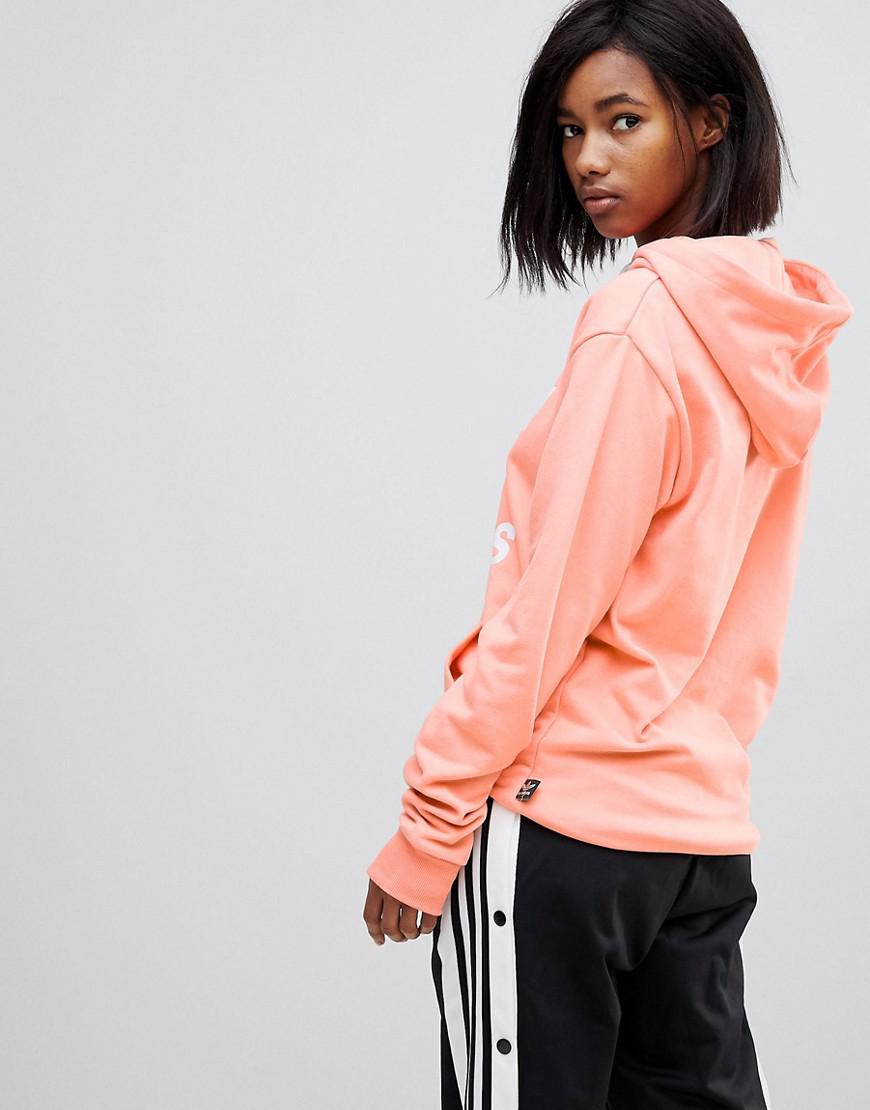 adidas hoodie coral