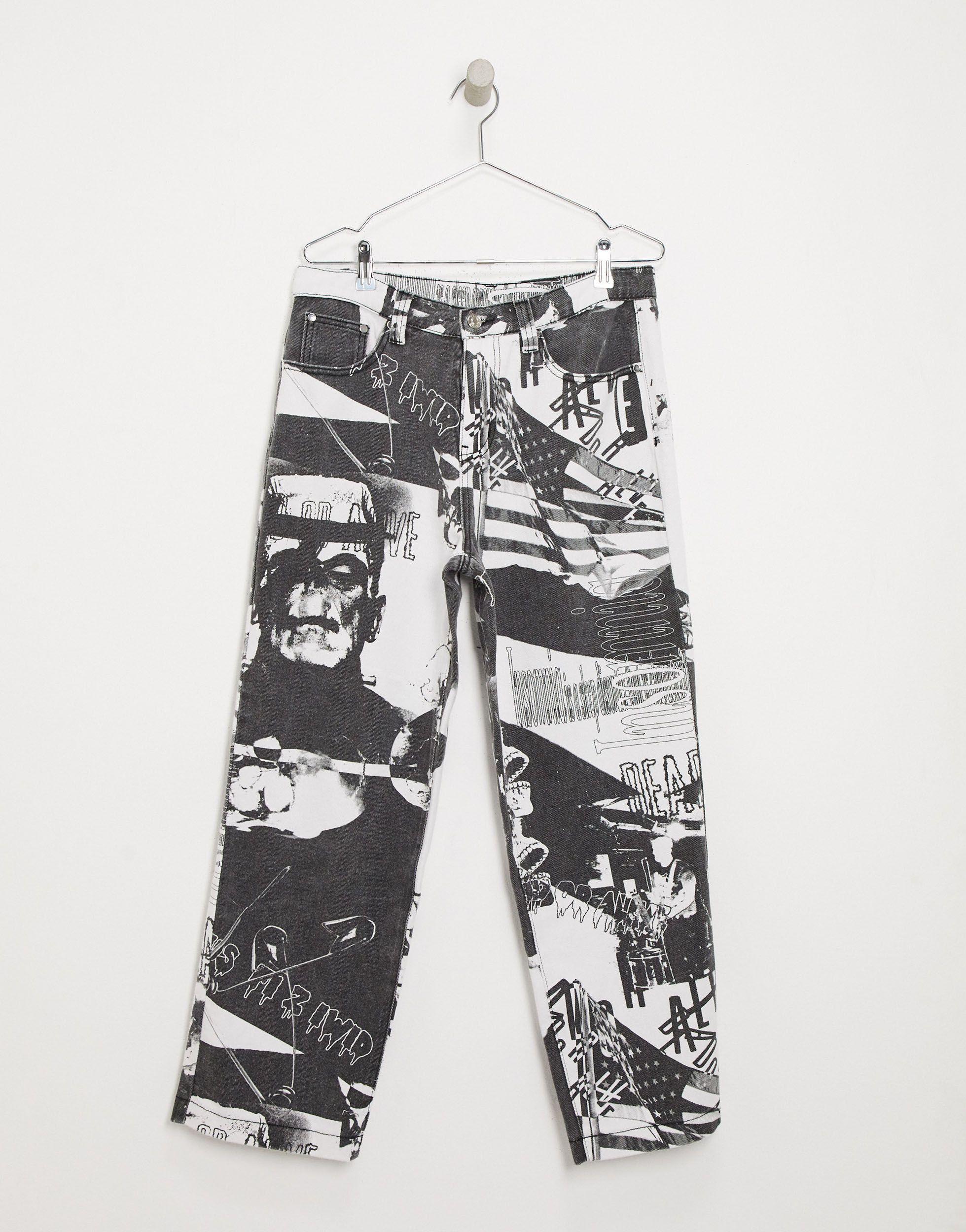 Denim Jaded Horror Printed Jeans 