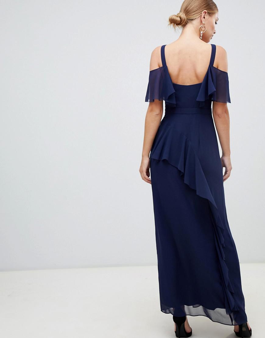 coast illy ruffle maxi dress
