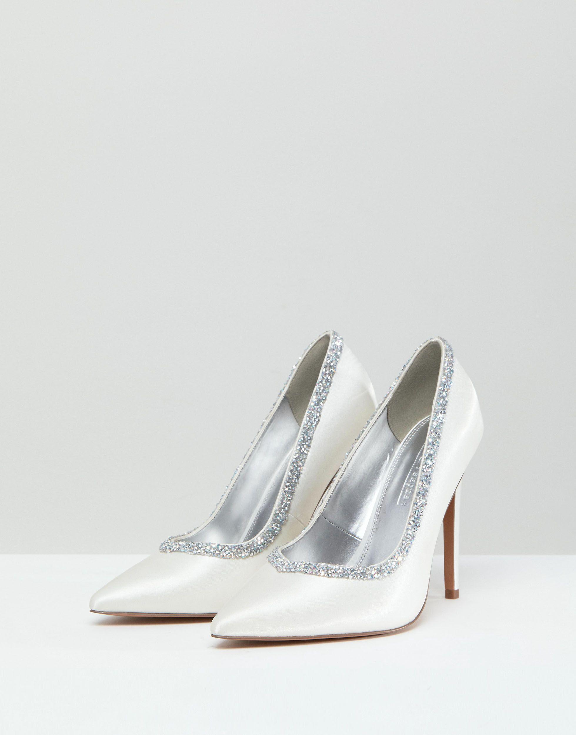 asos white pumps