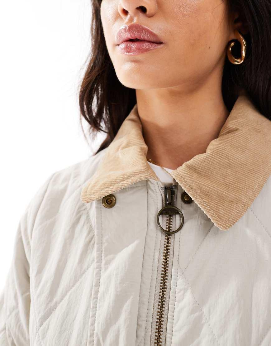 Barbour X Asos Kaz Quilted Jacket in Natural Lyst UK