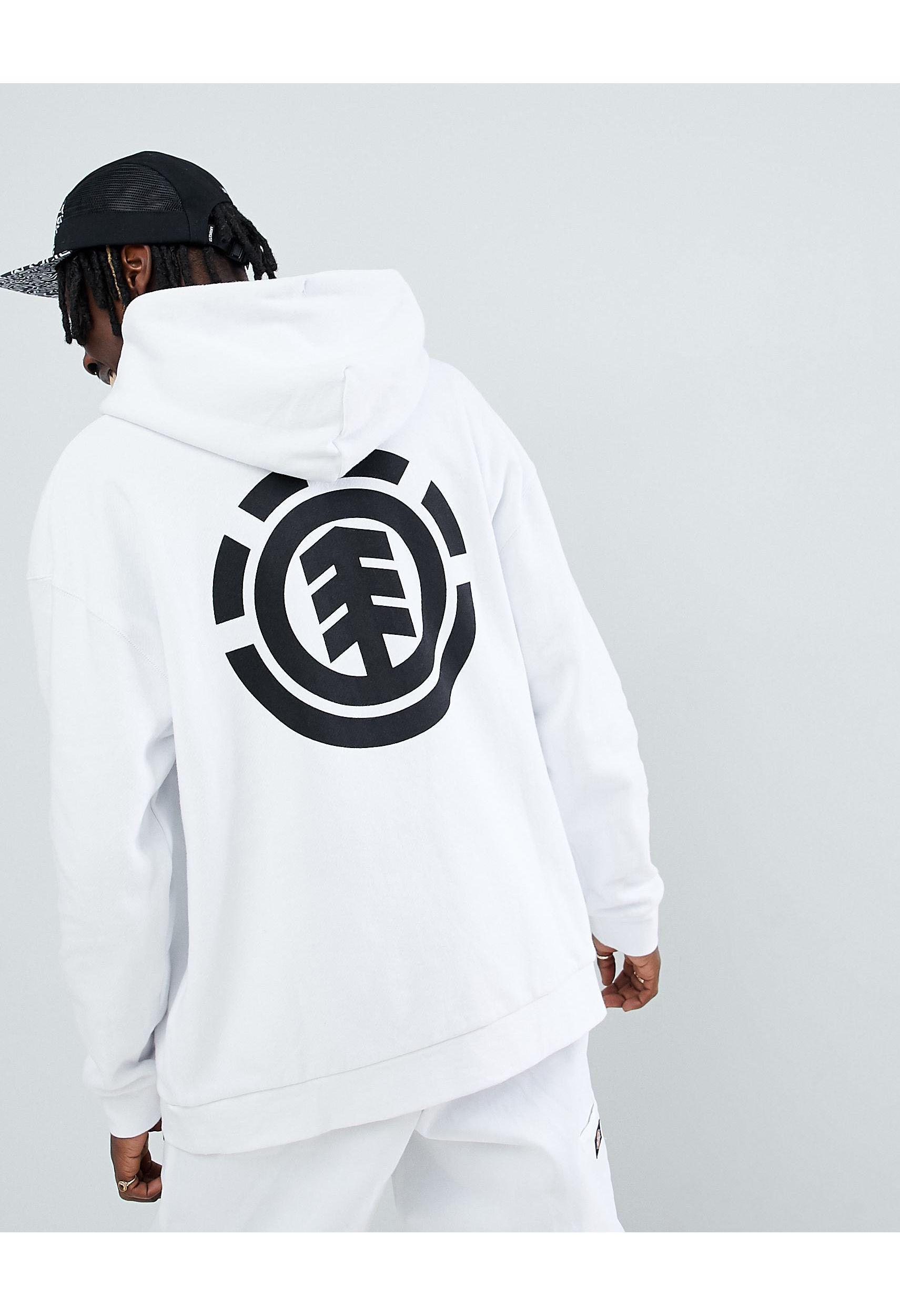 element white hoodie