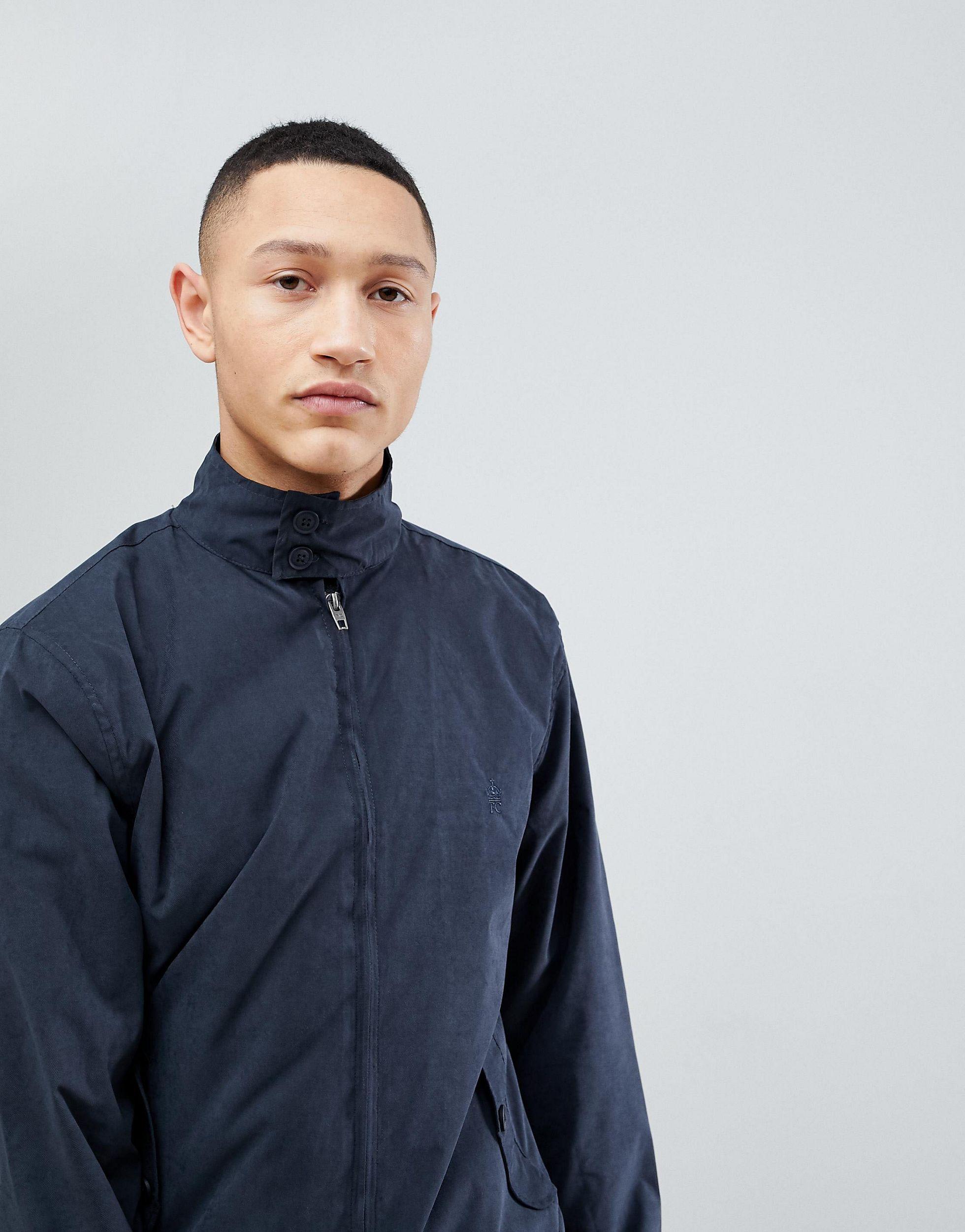 French Connection Harrington Jacket in Navy (Blue) for Men | Lyst