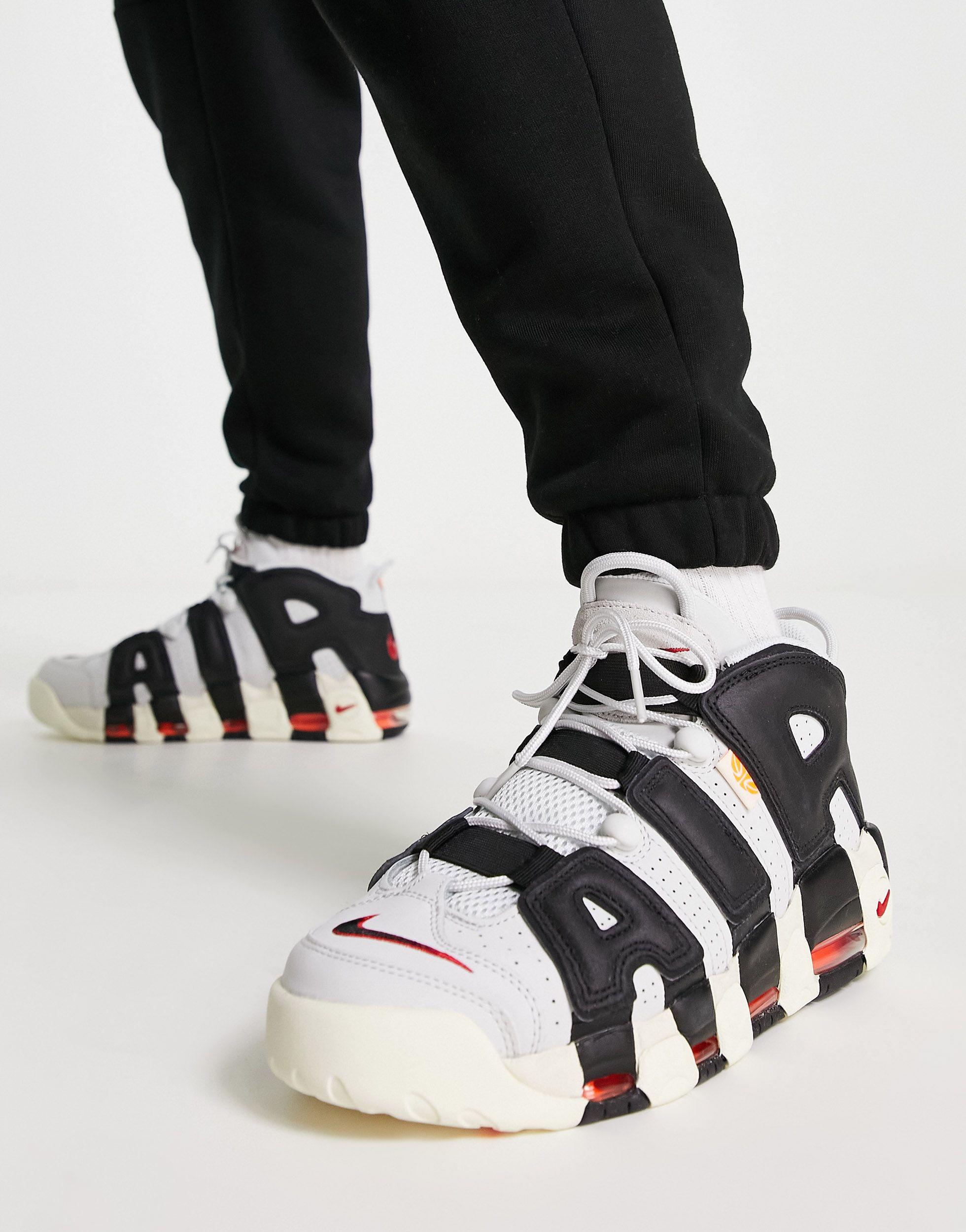 Nike Air More Uptempo 96 Emb Trainers in Black for Men | Lyst