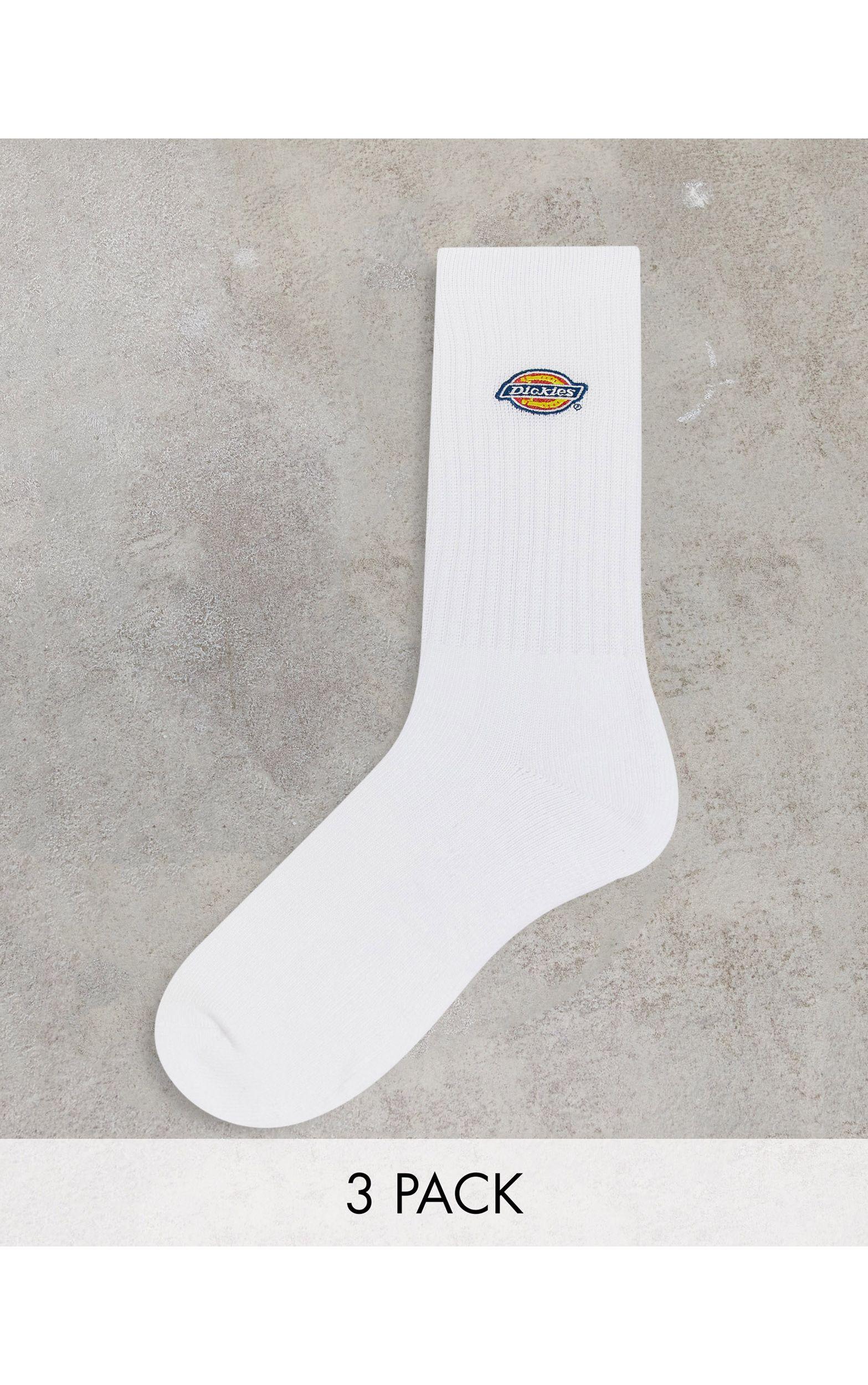 Dickies Valley Grove Embroidered 3-pack Socks in Gray for Men | Lyst