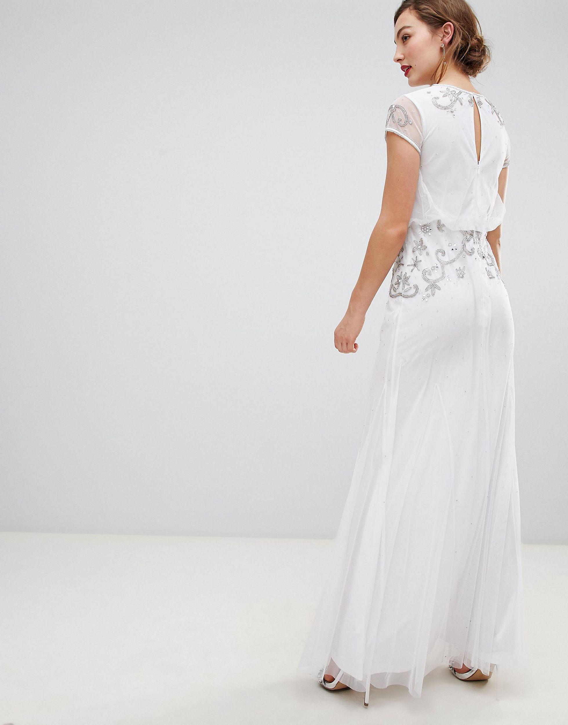 chiffon overlay maxi dress