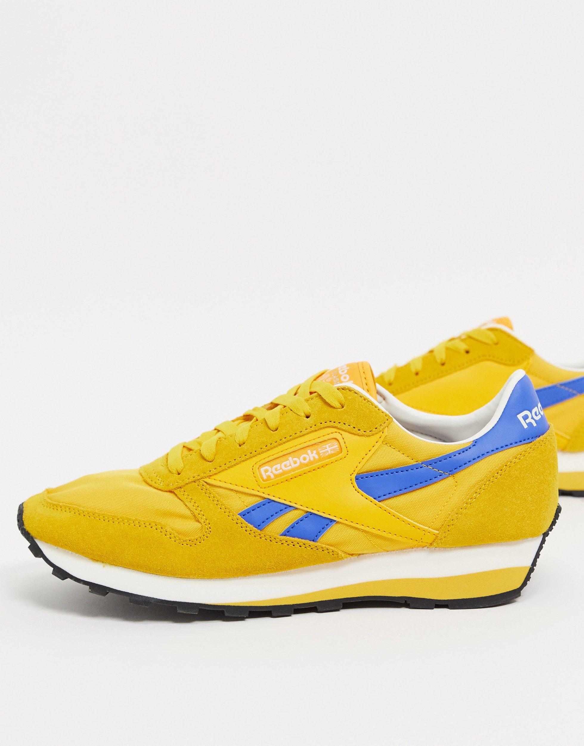 Reebok Classic Leather Az Sneakers in Gold (Metallic) for Men - Lyst