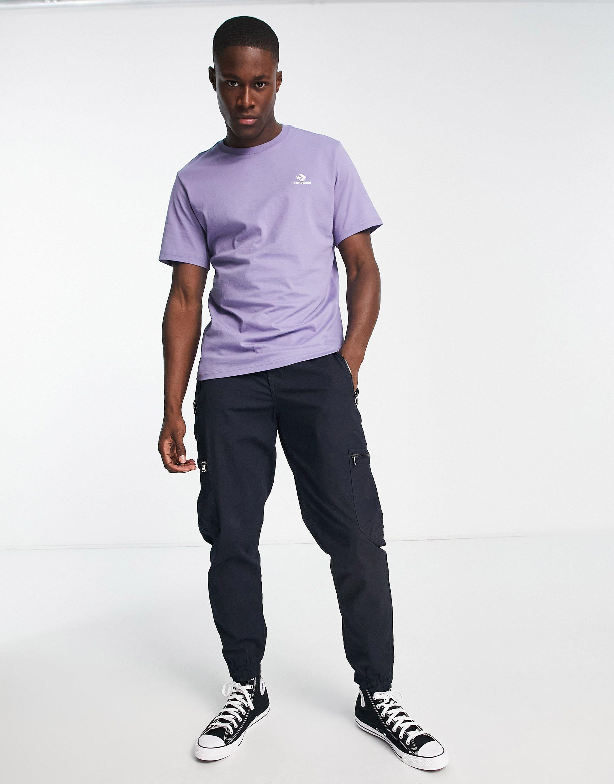 Encarnar Marcado sugerir Converse Star Chevron T-shirt in Purple for Men | Lyst