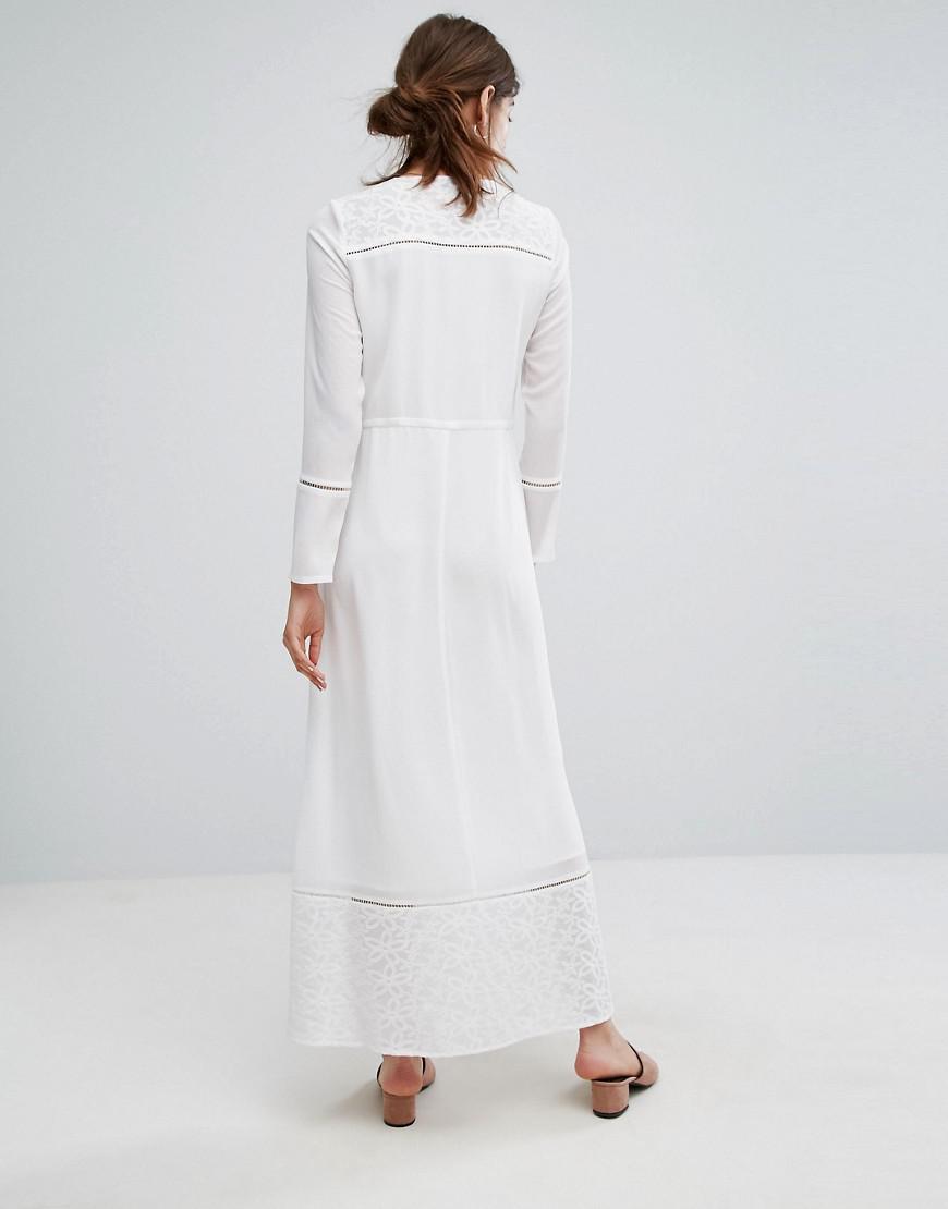 white embroidered maxi dress