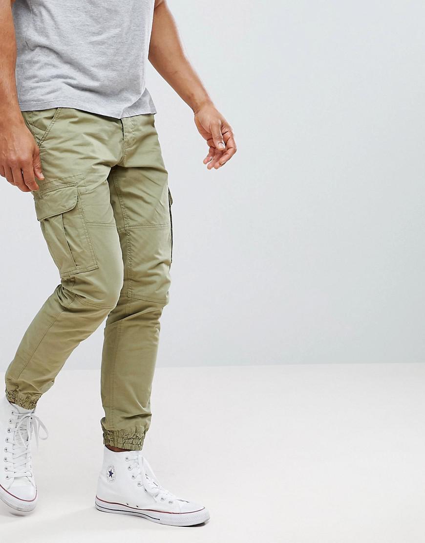 cargo cuffed trousers