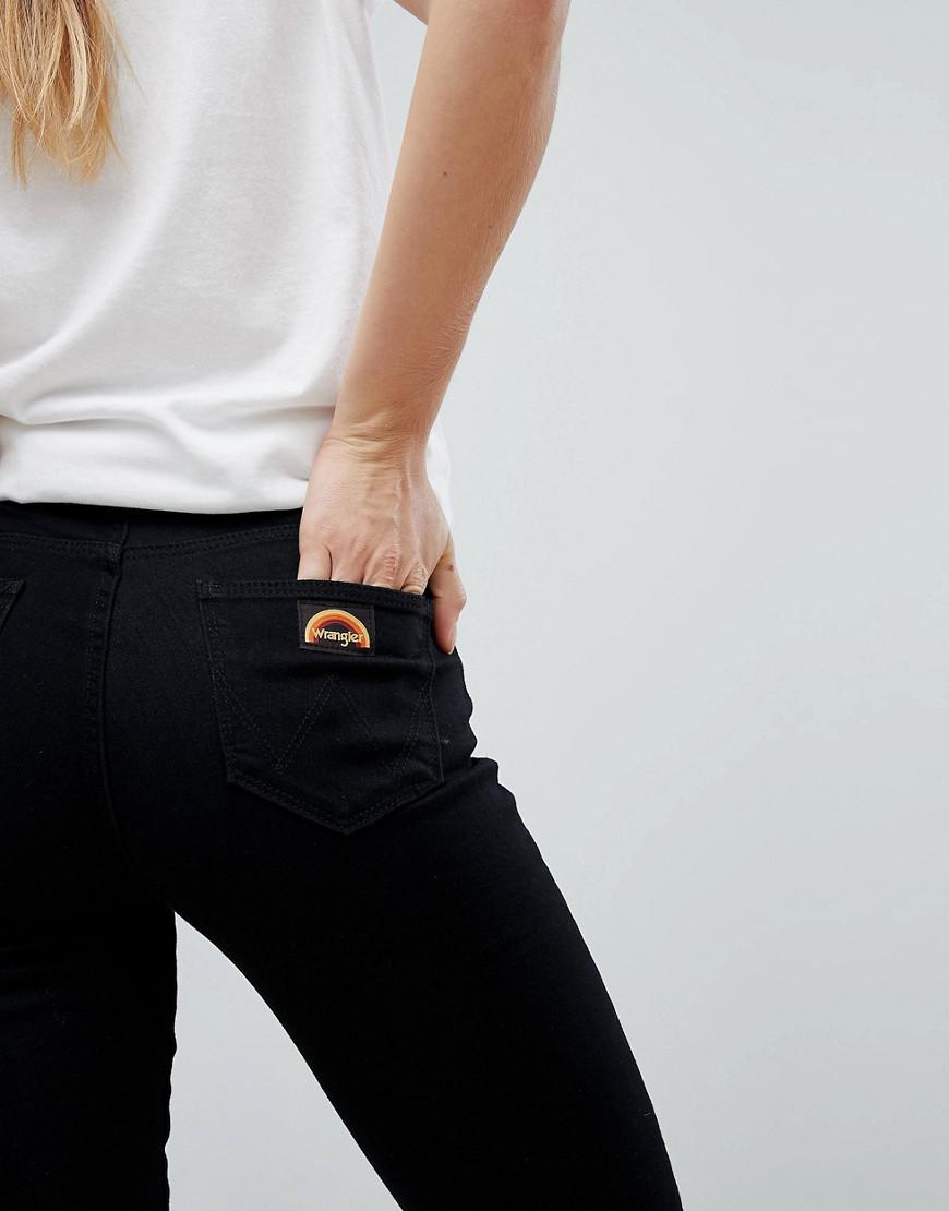 wrangler flare retro black