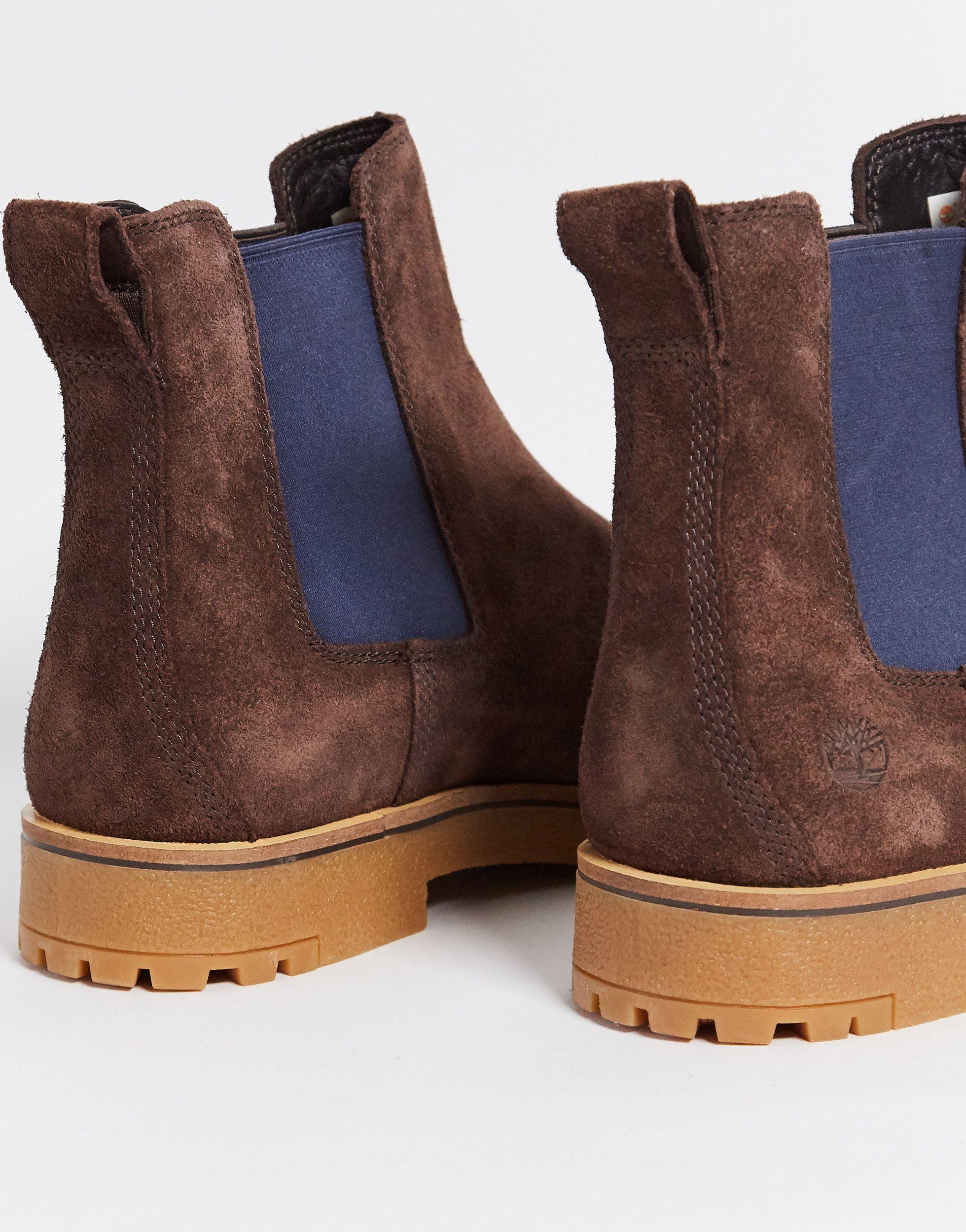 Timberland Folk Gentleman Chelsea Boots in Brown for Men | Lyst UK