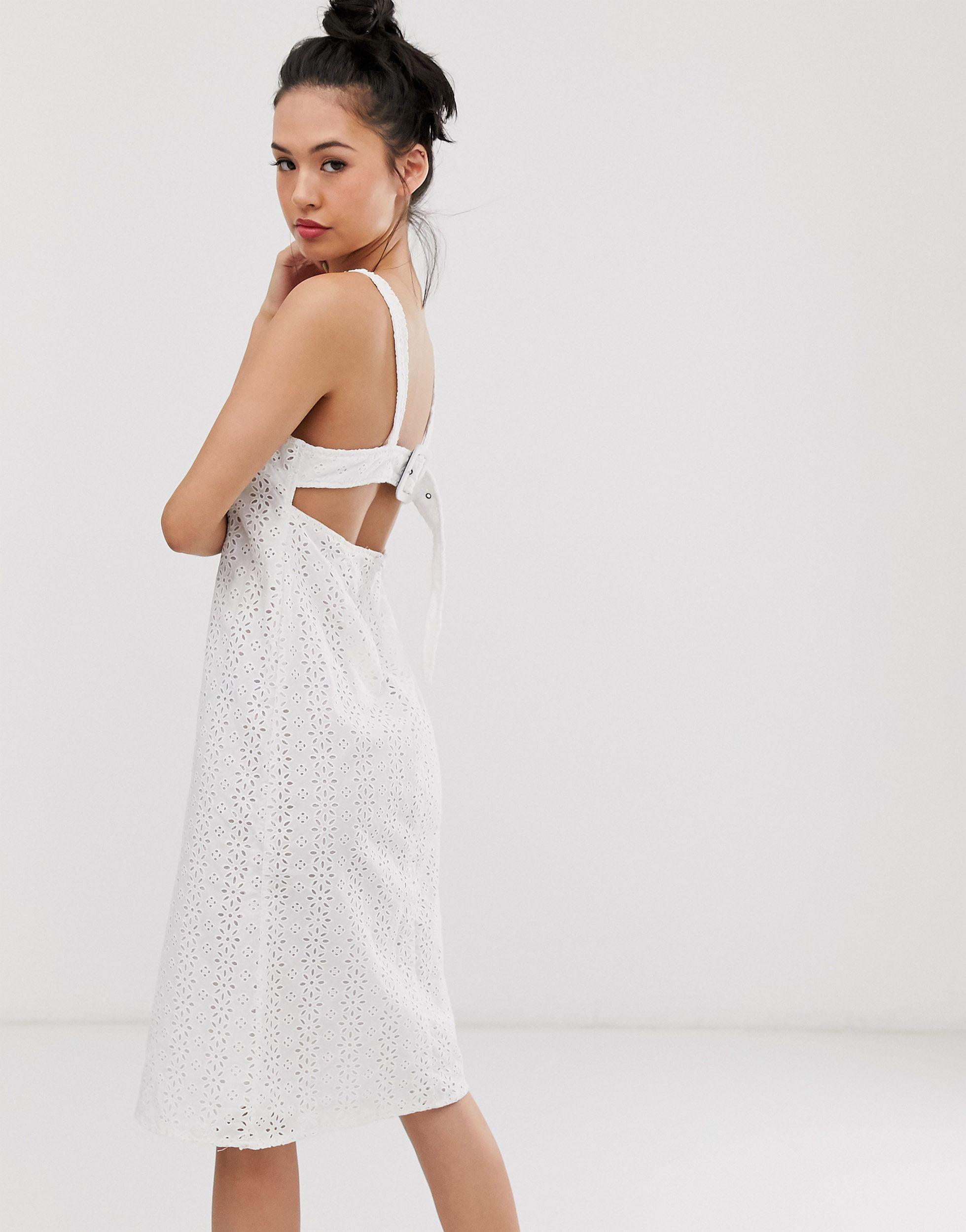 asos white sundress