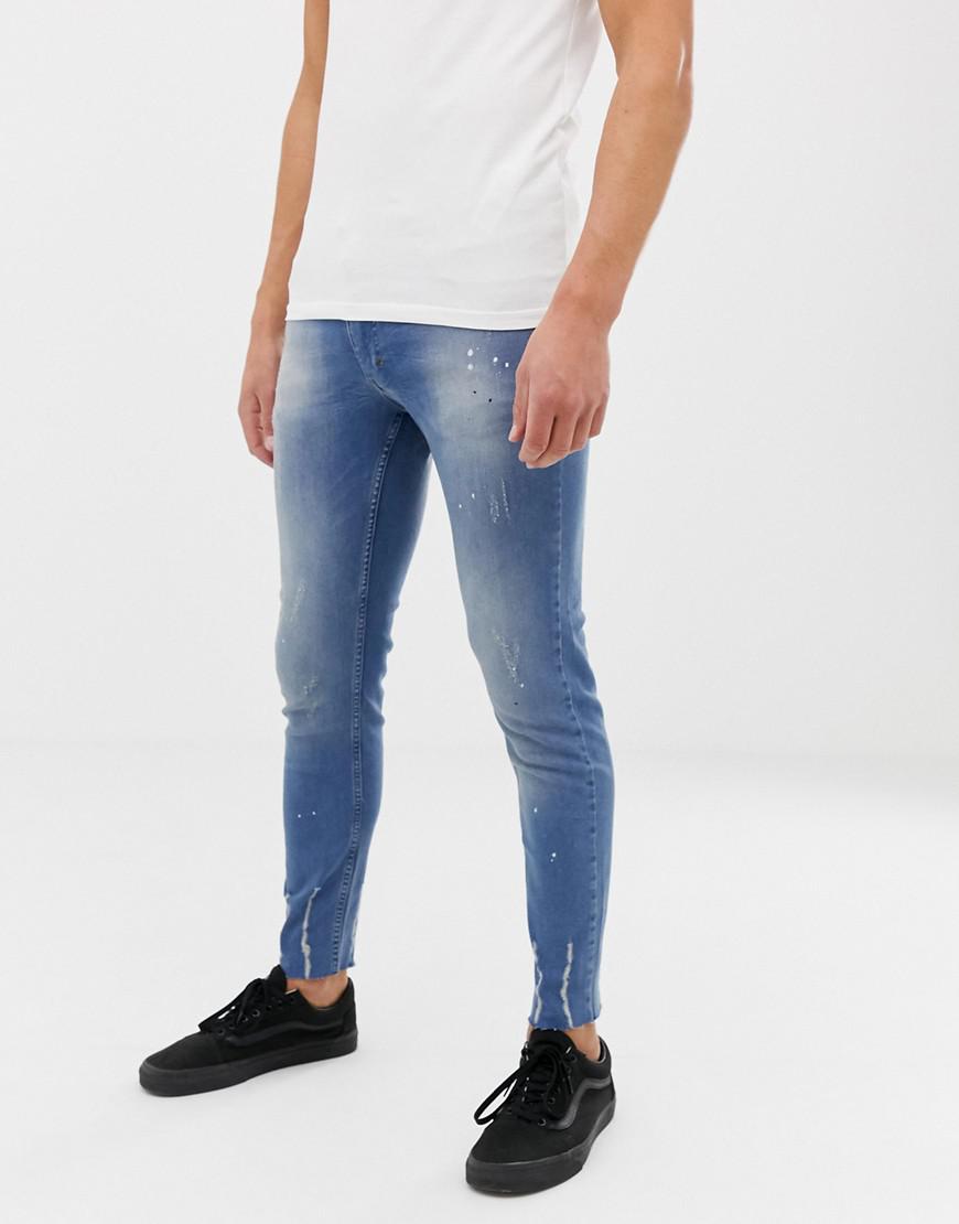 mens cropped skinny jeans