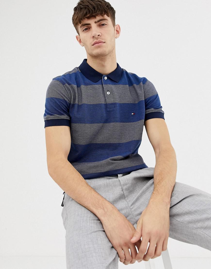tommy hilfiger men's striped polo t shirt