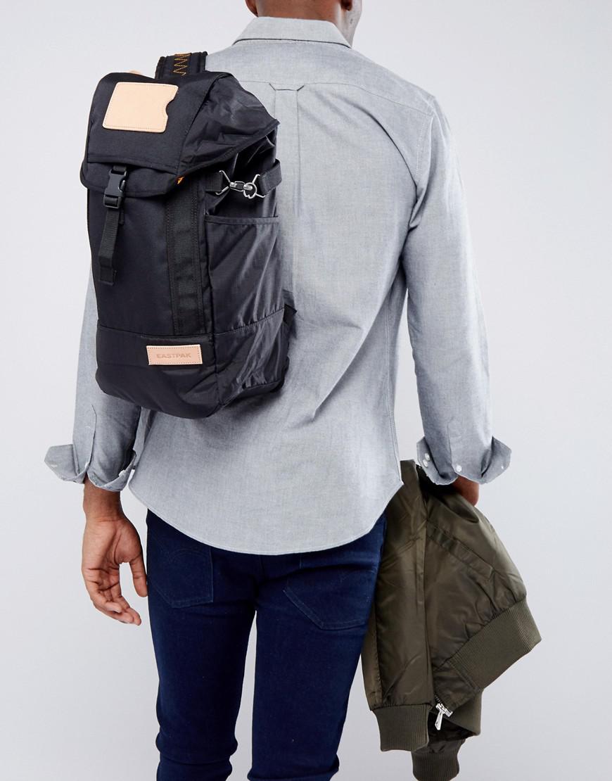 eastpak fluster merge full black backpack