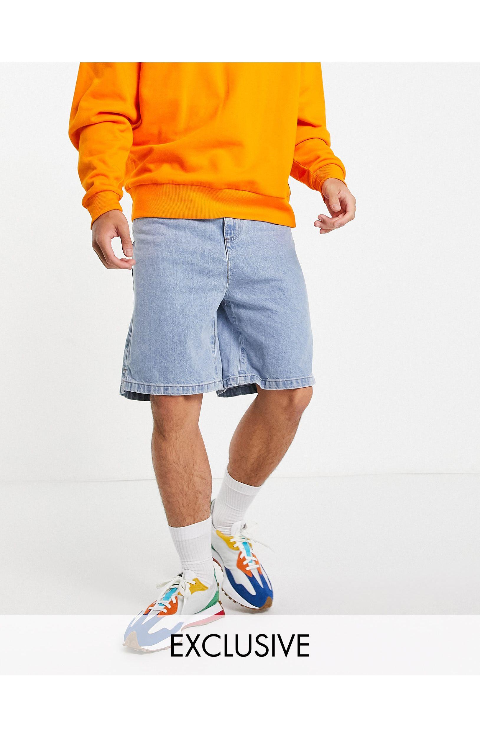 Collusion Extreme 90s baggy Shorts in Blue for Men | Lyst