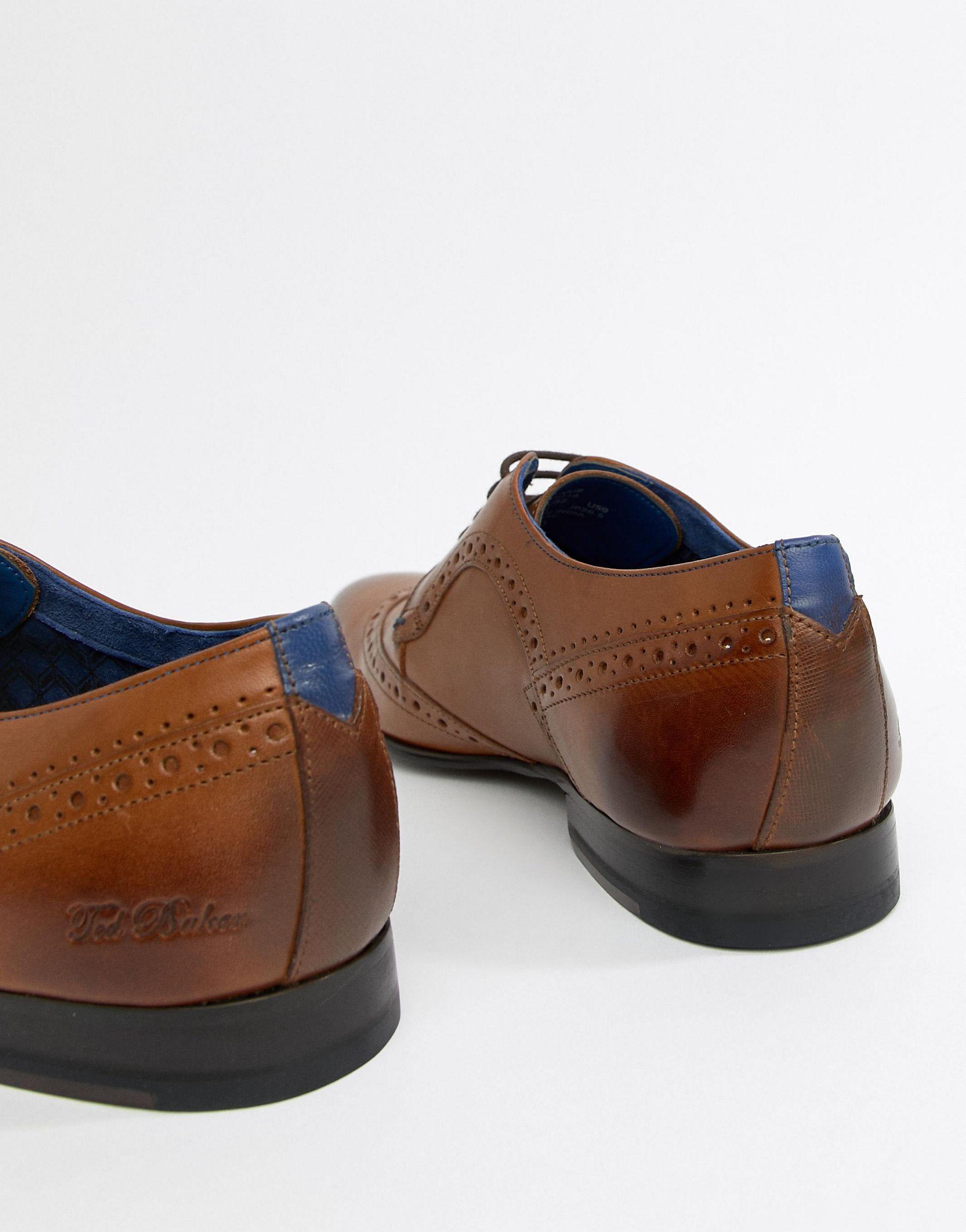 Ted Baker Ollivur Brogue Shoes in Brown for Men | Lyst