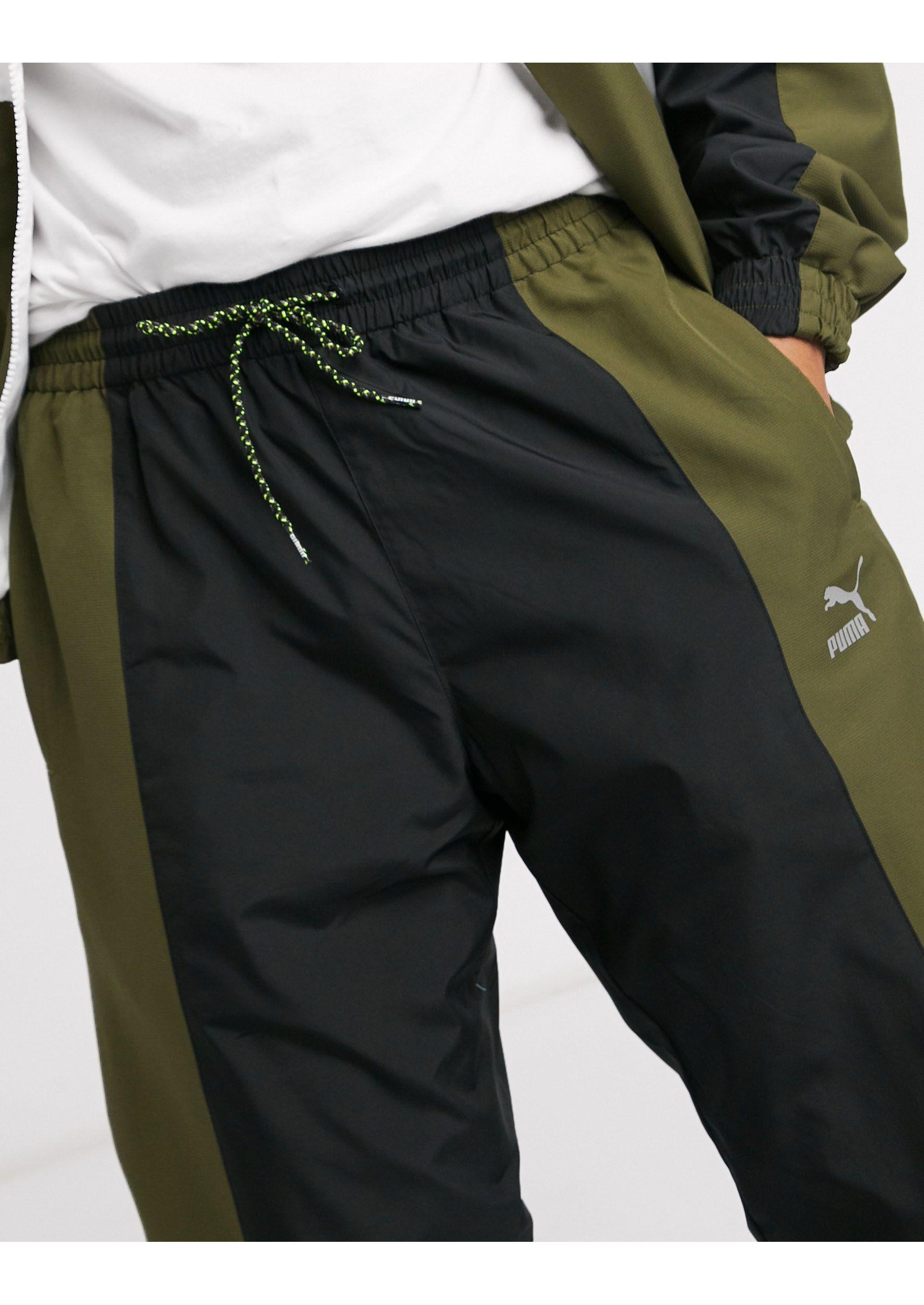 khaki puma joggers